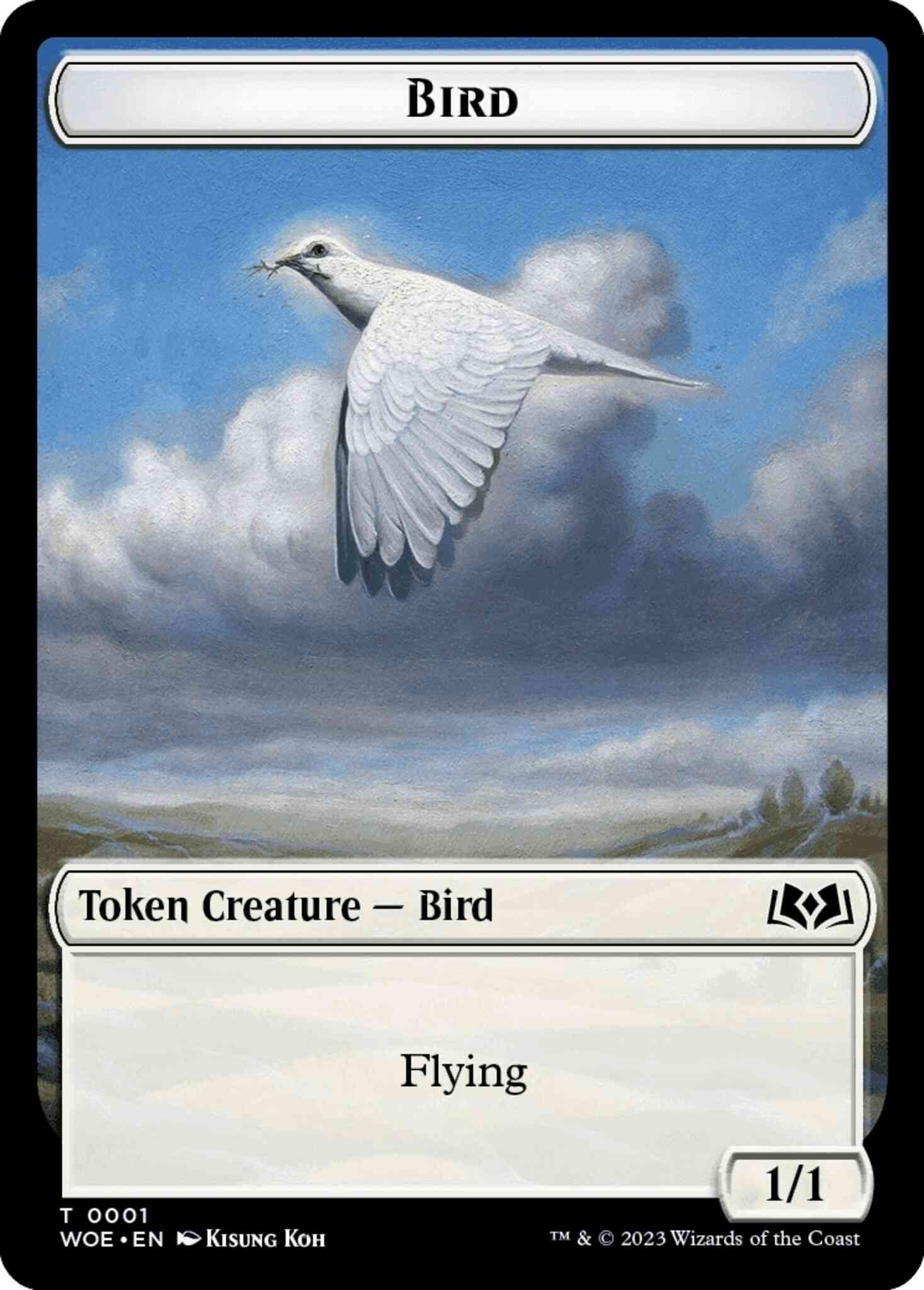 Bird token 01 – Magic Bird Token [01] [Wilds of Eldraine: Tokens] [Non-Foil]