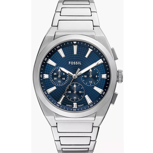 Fossil Everett Blue Dial Men 44mm FS6104