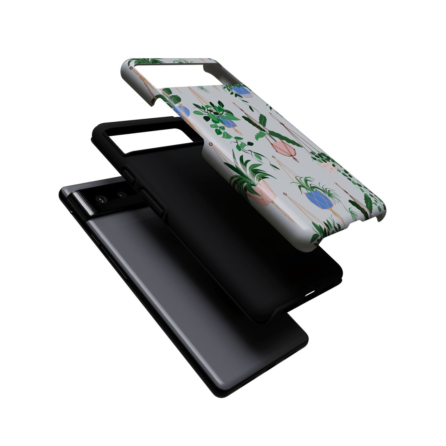 Casetry Hanging Around | Potted Plants Floral Google Pixel Case - view 3
