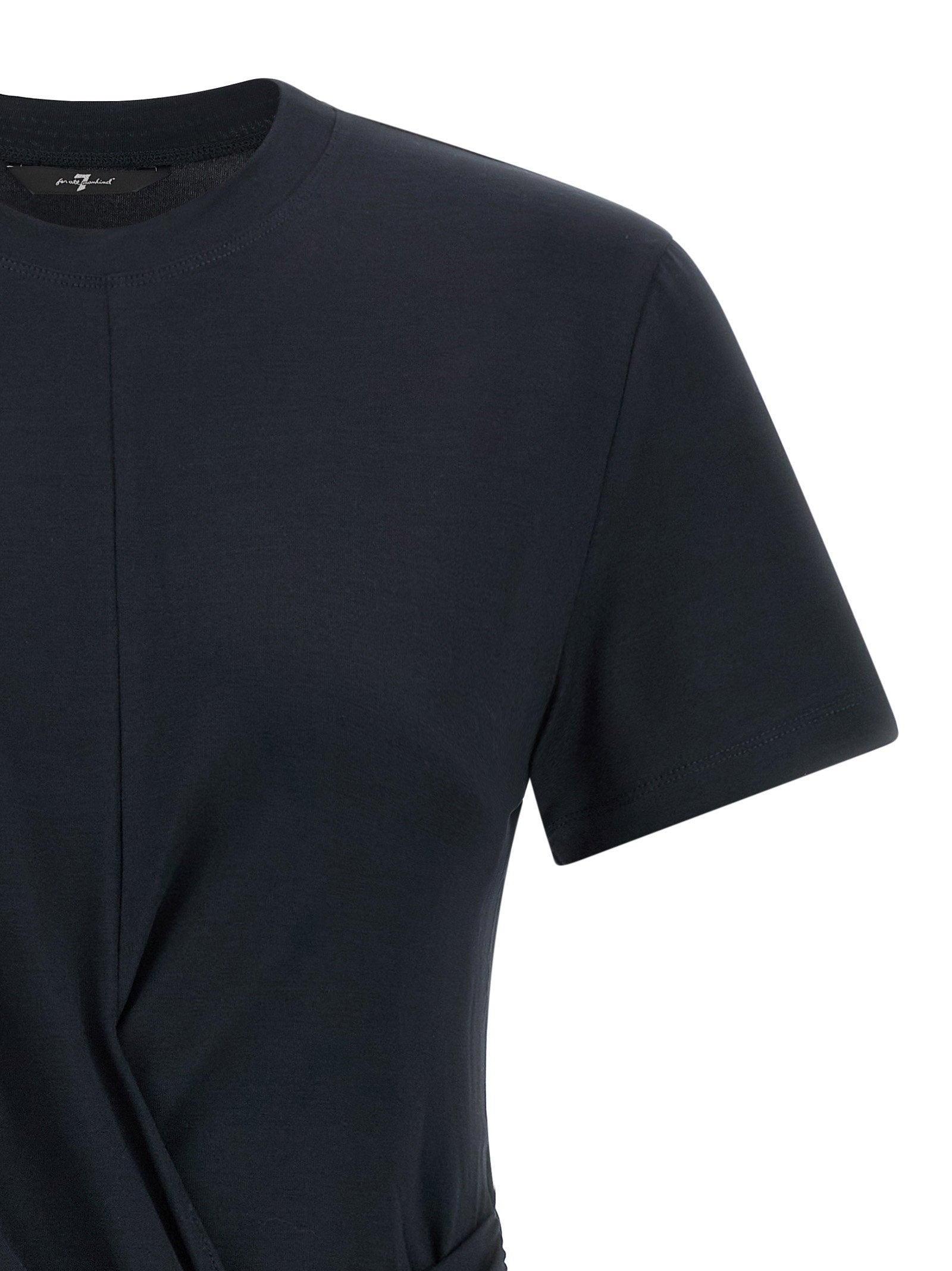 7 For All Mankind Fitted Twist T-shirt – 97% lyocell 3% elastane - view 3