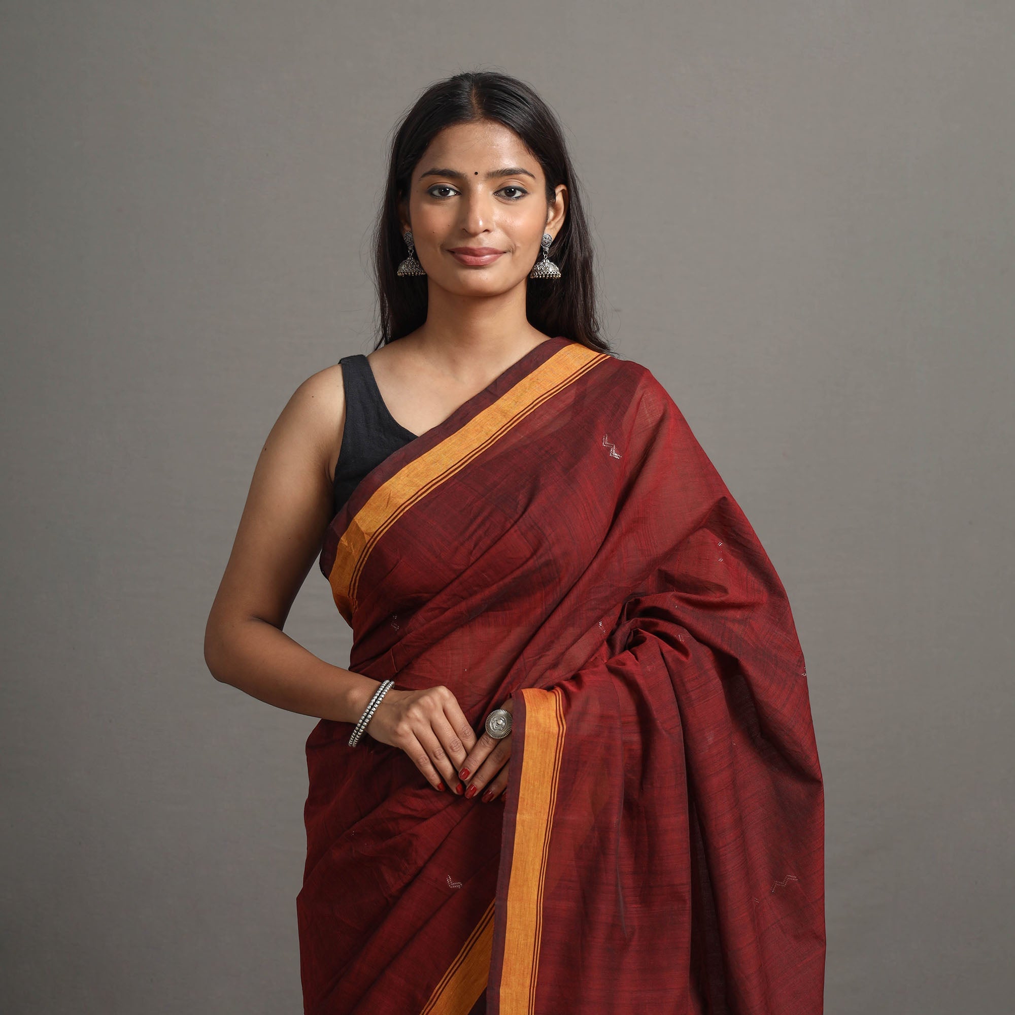 CHITRIKA Mogra Jamdani Cotton Handloom Saree 122 - view 3