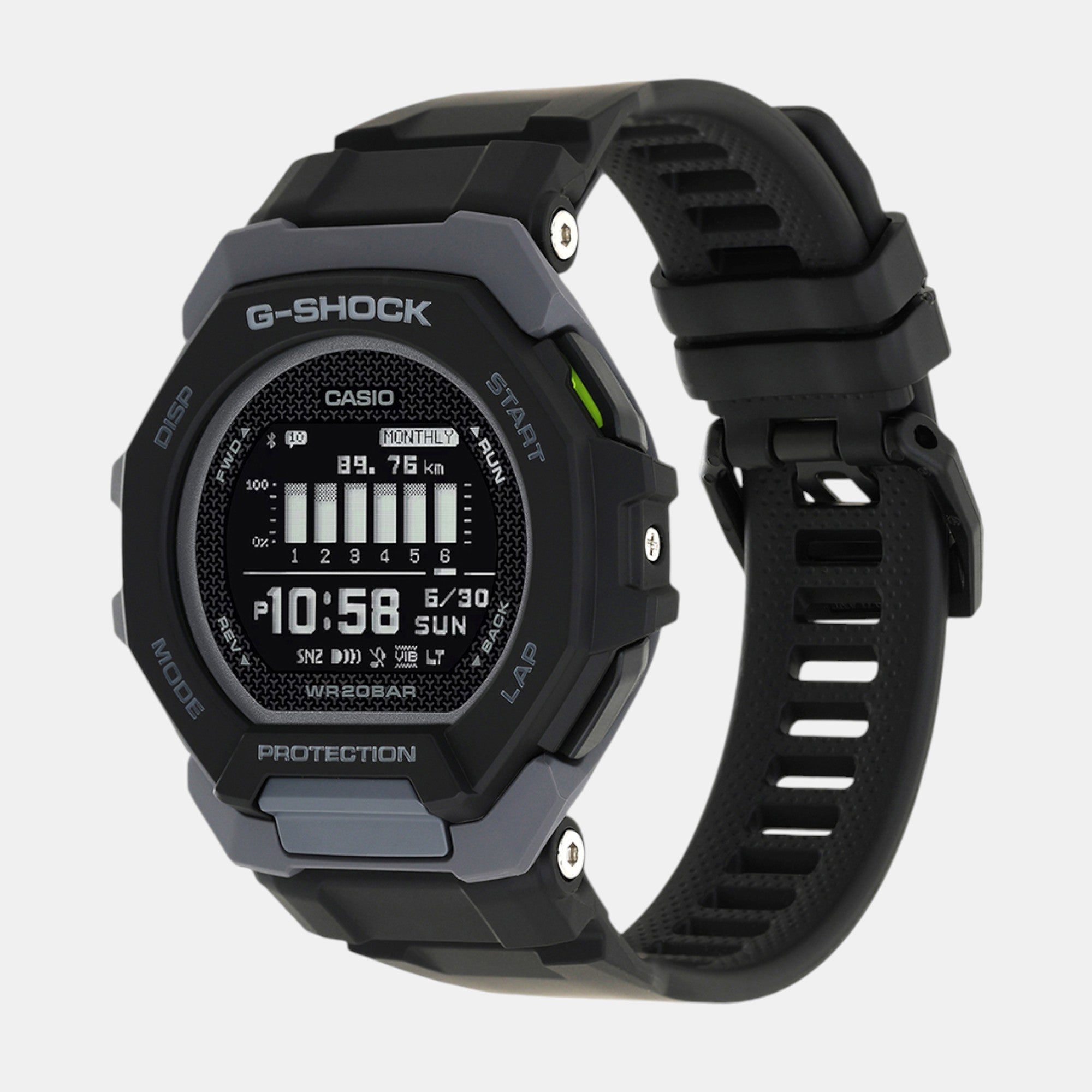 Casio G-Shock Men Quartz Black Dial Digital Resin Watch G1586 - view 3