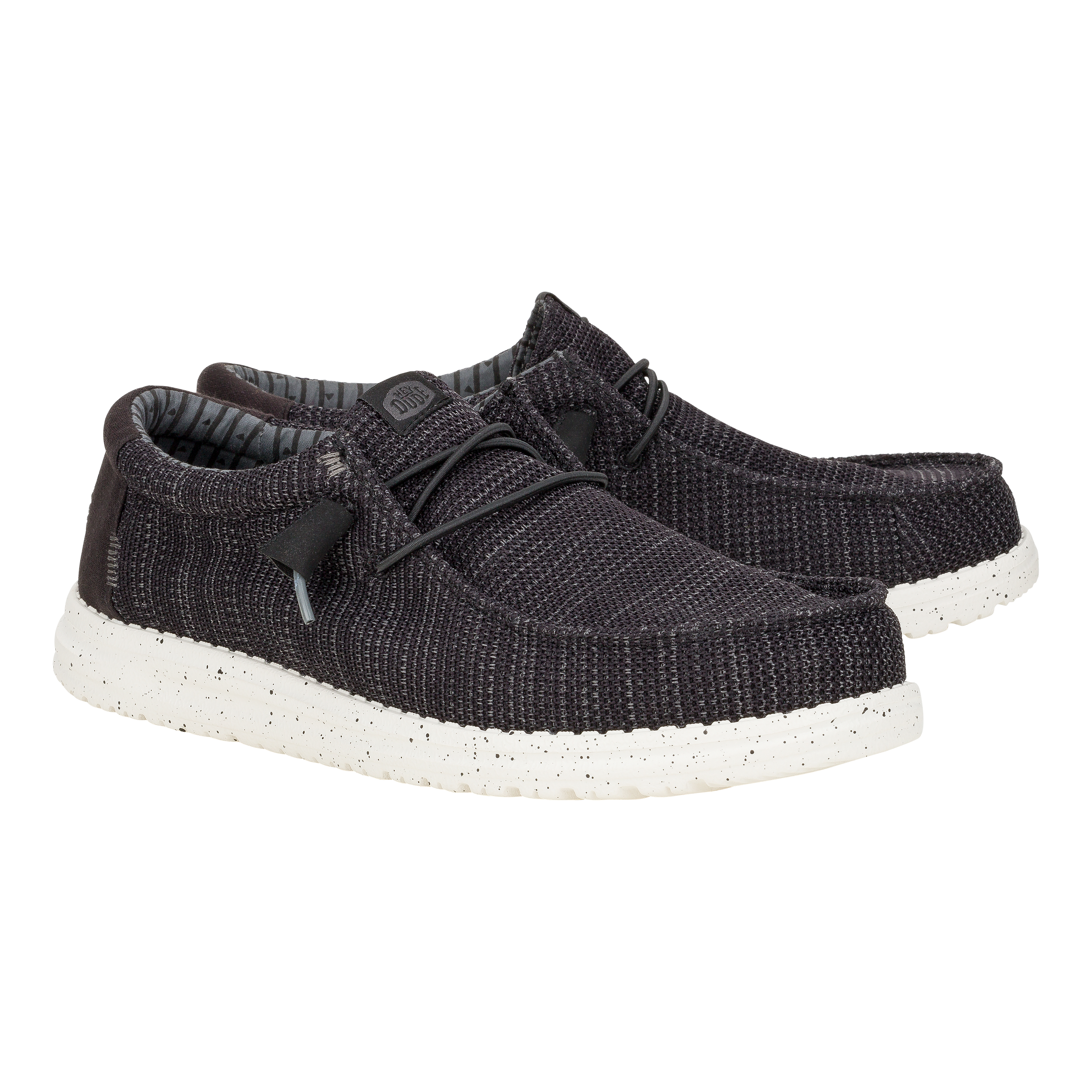 HEYDUDE shoes Wally Stretch Sox - Black/White - view 2