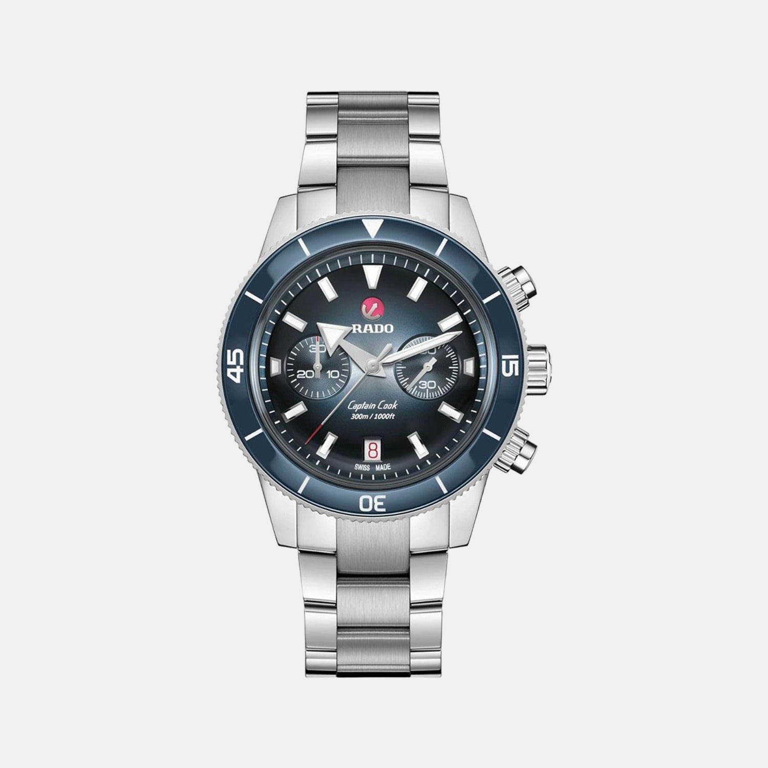Rado Captain Cook Men Automatic Blue Dial Analog Stainless Steel Watch R32145208