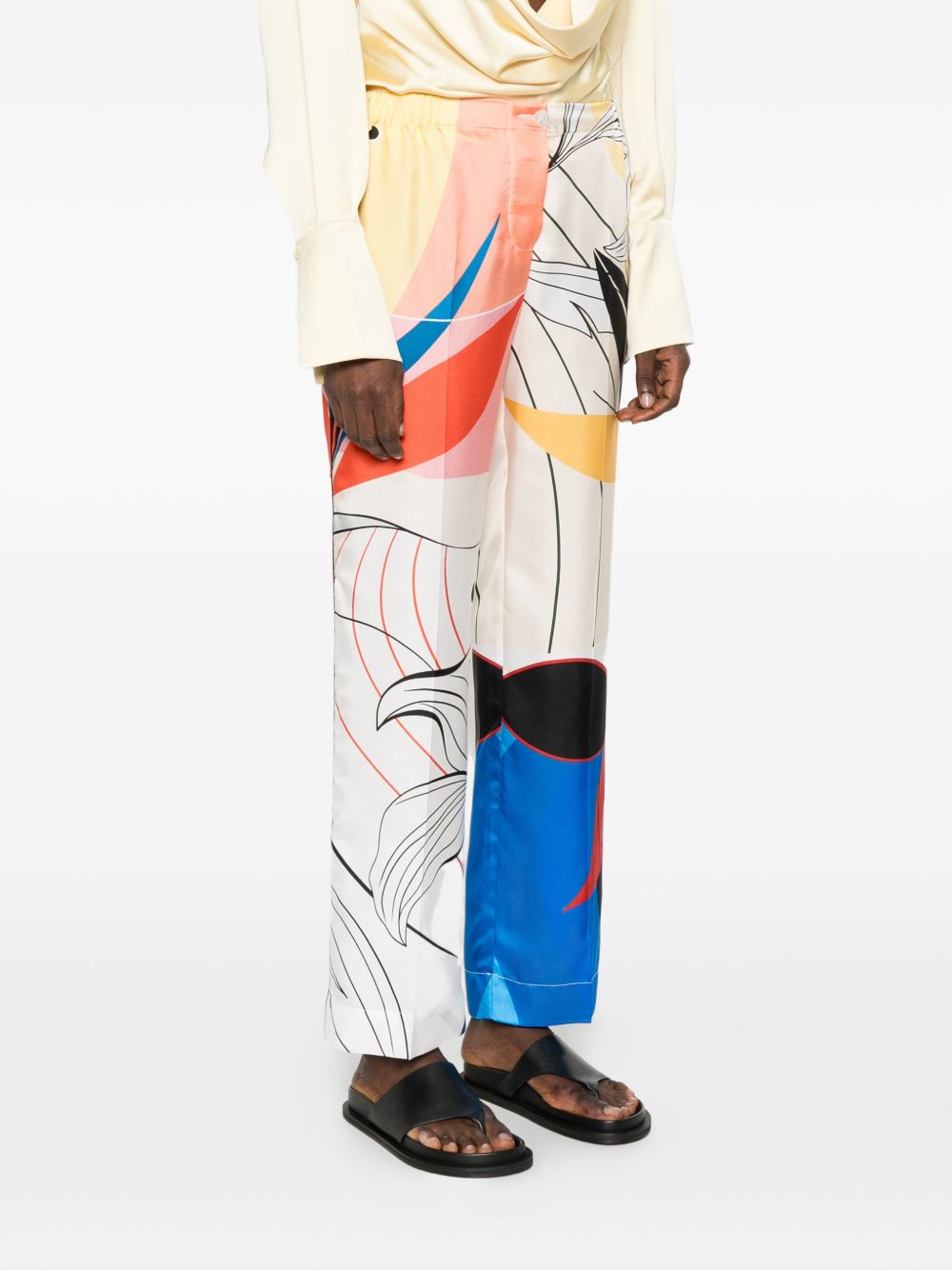 F.R.S . Printed silk trousers – Silk 100% - view 2