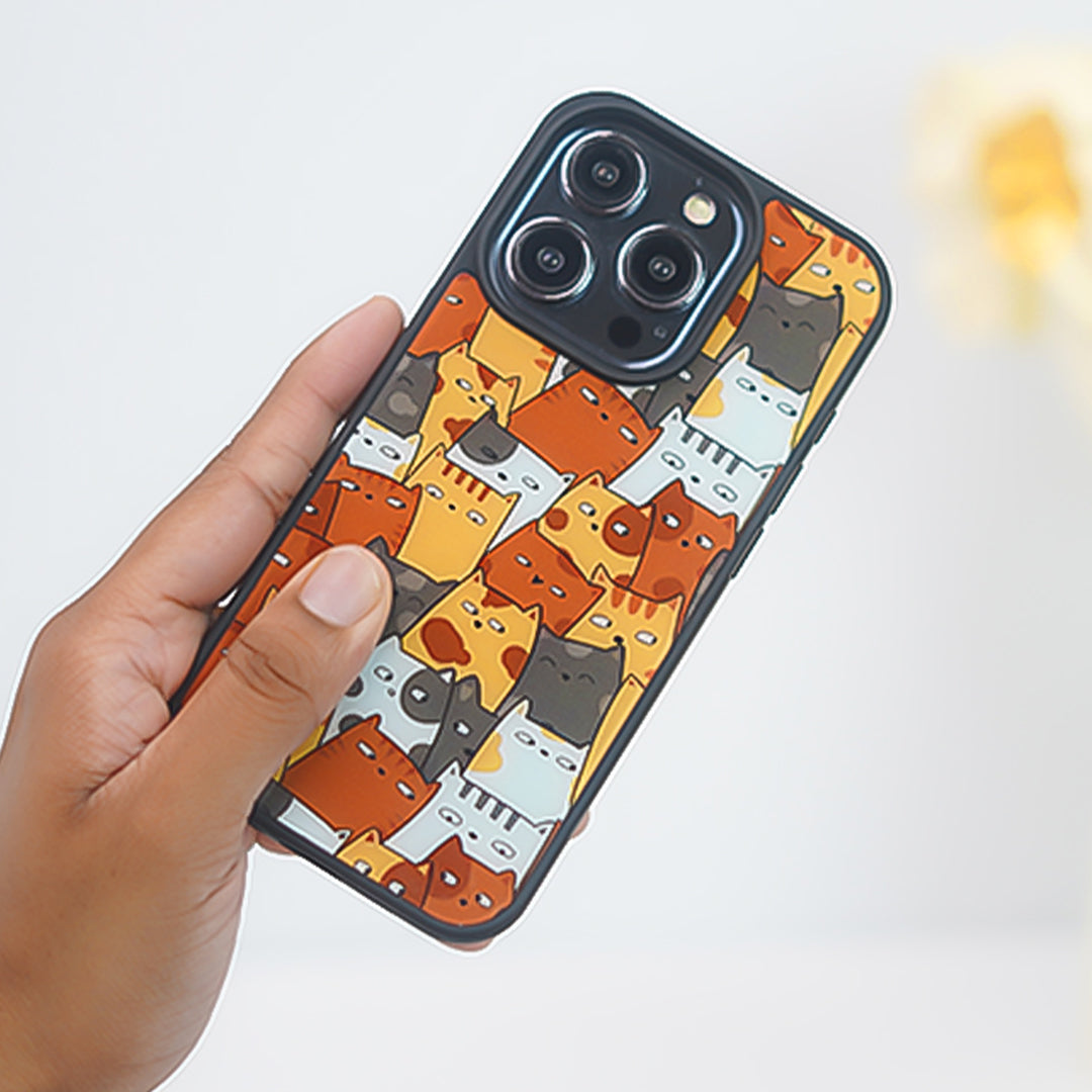 Peeperly Adorable Cute Cat Cluster Case – No Color - view 5