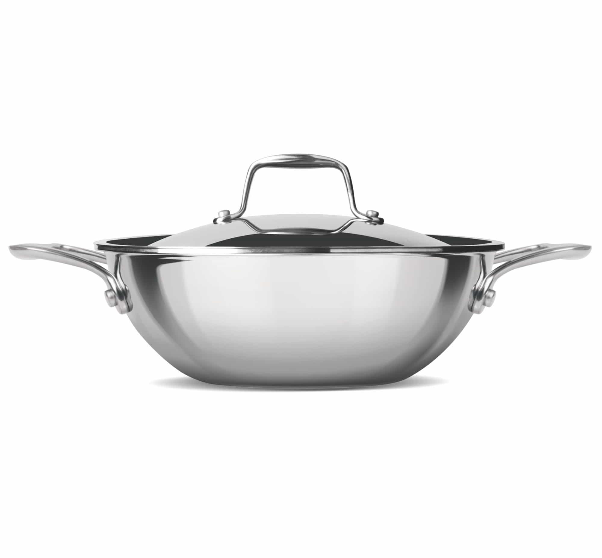 Triply Stainless Steel Kadhai with Lid (Milton Procook) - view 4