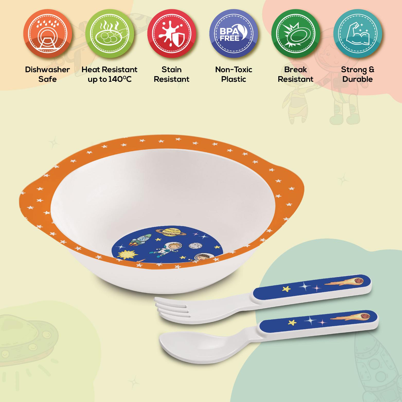 Cello Cereal Kids Melamine Bowl, Set of 3 - view 13