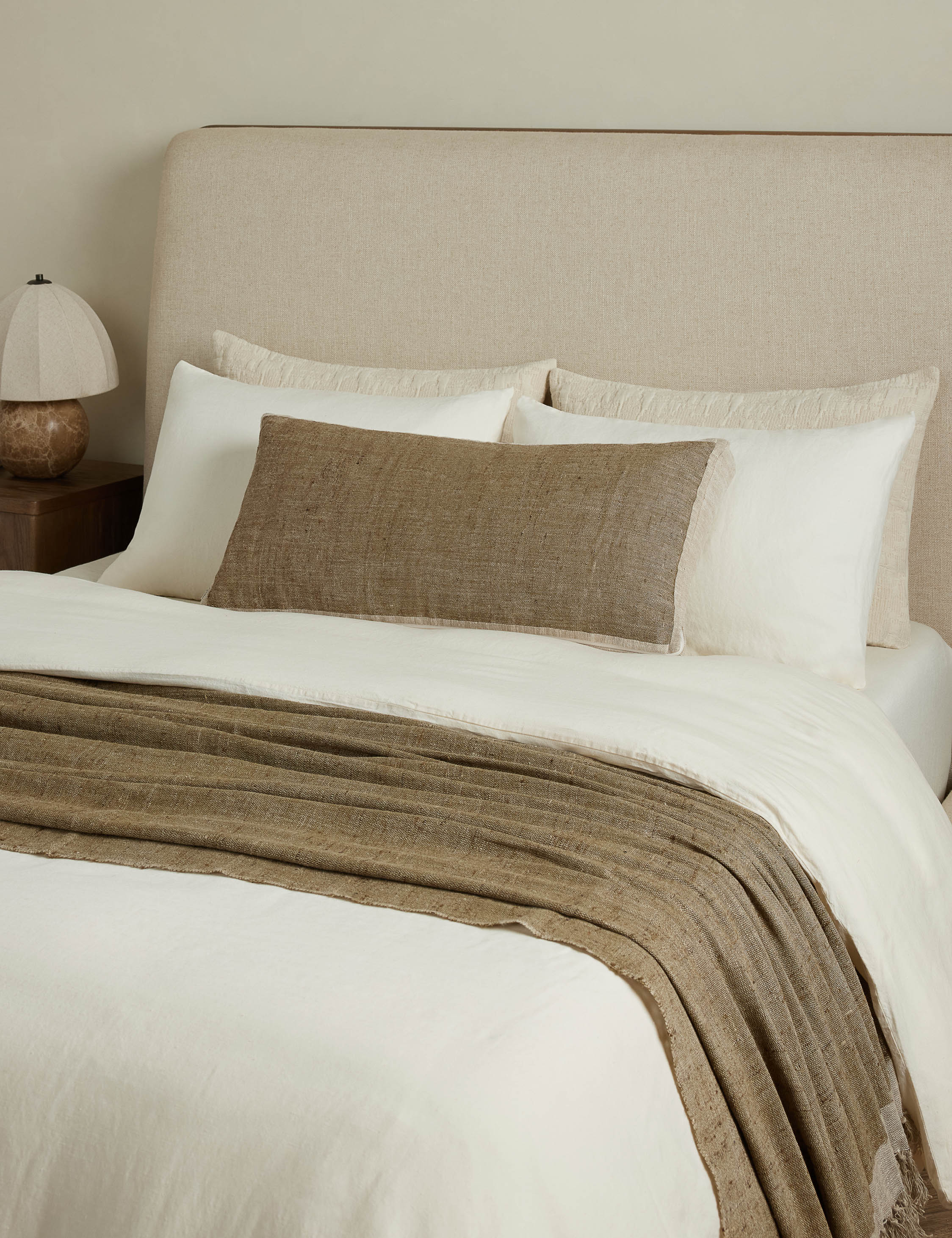 Lulu and Georgia Yuka European Flax Linen® Bamboo Duvet Cover by DISC Interiors - view 2