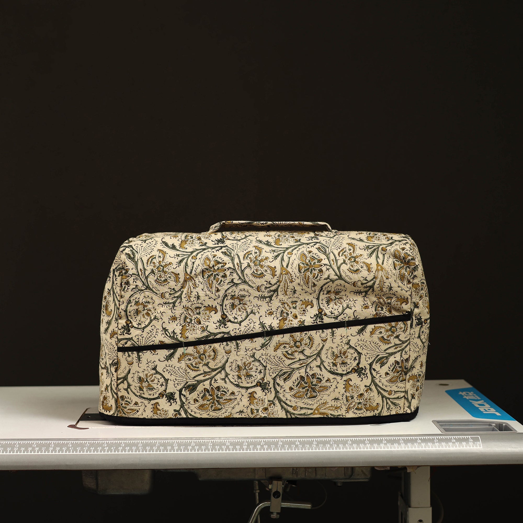 JALPARI Beige - Handcrafted Cotton Sewing Machine Cover 09