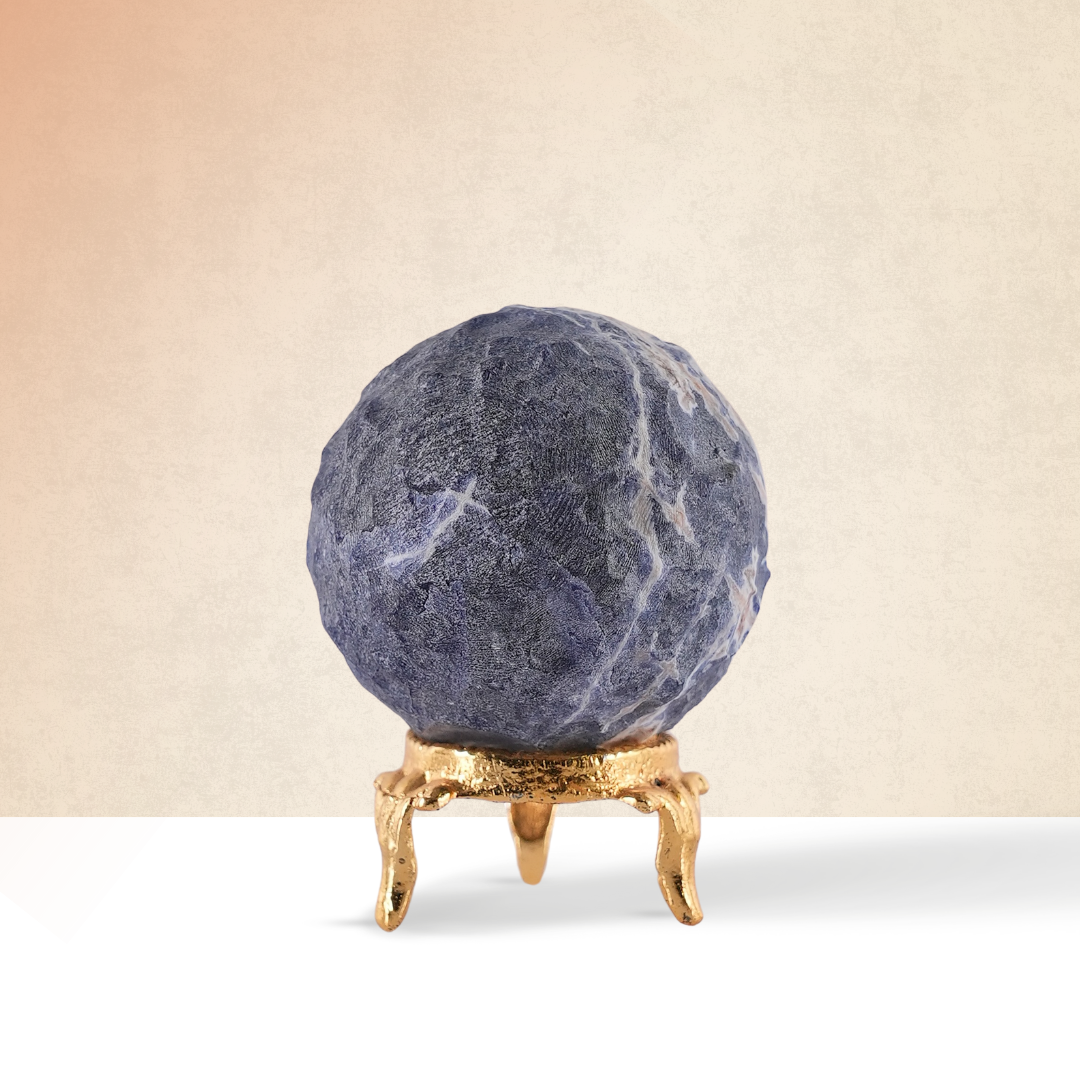 Gemsmantra Sodalite Moon Sphere/Ball