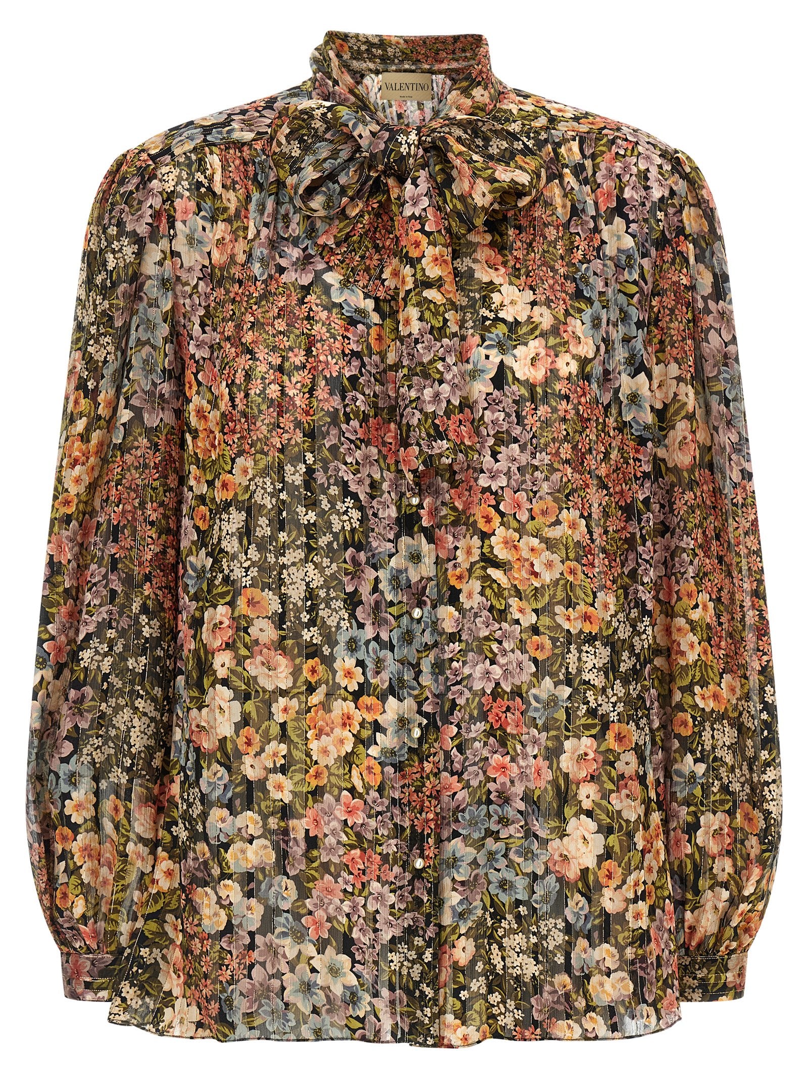 Valentino Garavani Après Lhiver Shirt – 98% silk 2% metal fiber