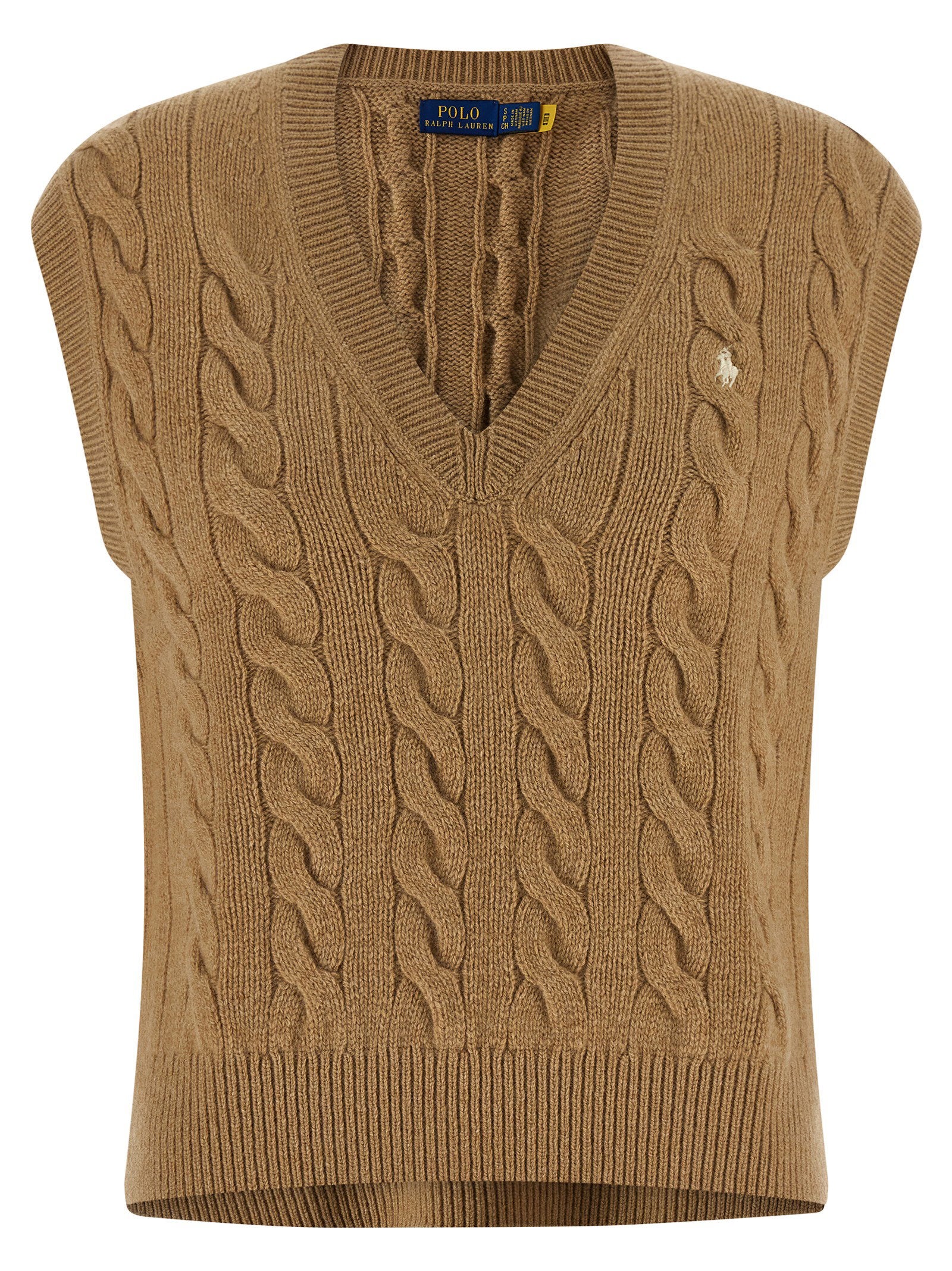 Polo Ralph Lauren Braided Vest – 90% wool, 10% cashmere