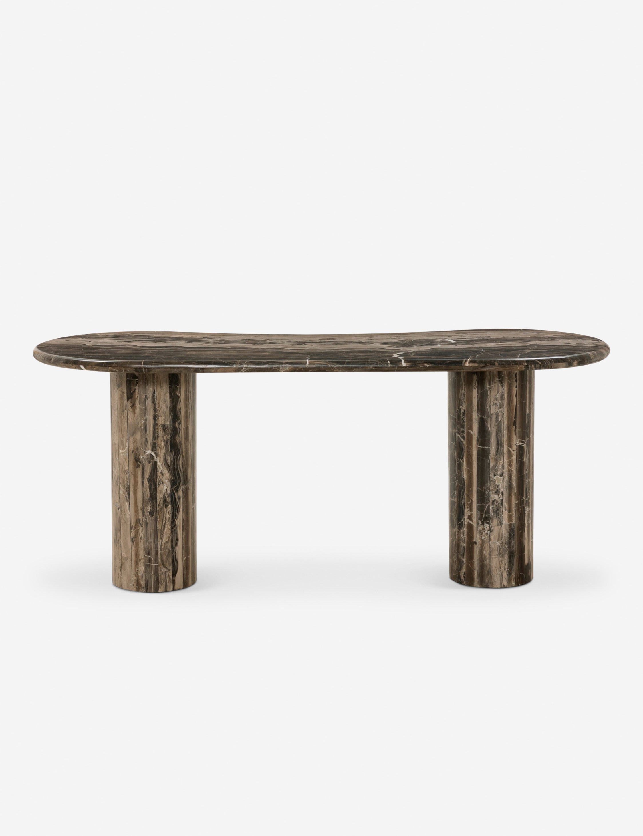Lulu and Georgia Carlo Desk – Brown Marble - view 5