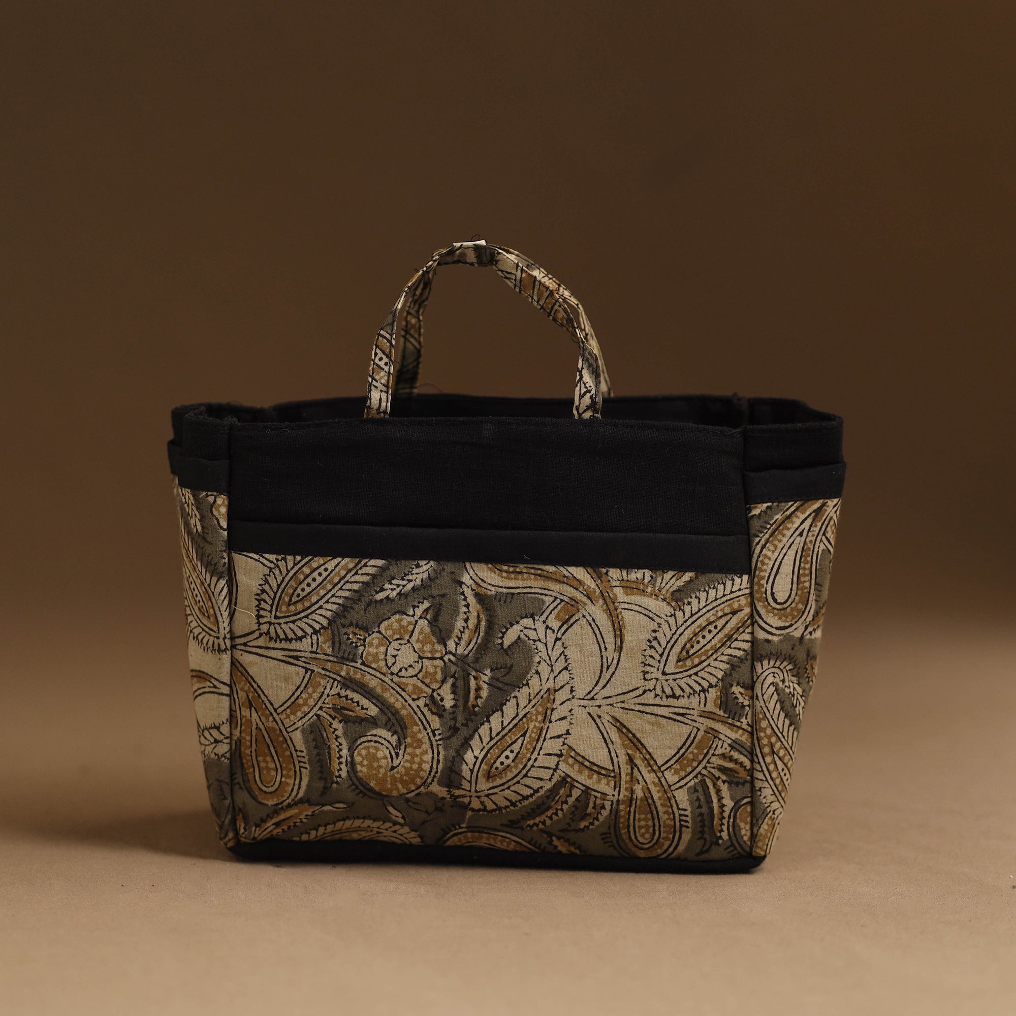 NOORI BAZAR Brown - Handmade Cotton Multipurpose Cosmetic/Toiletry Bag 25