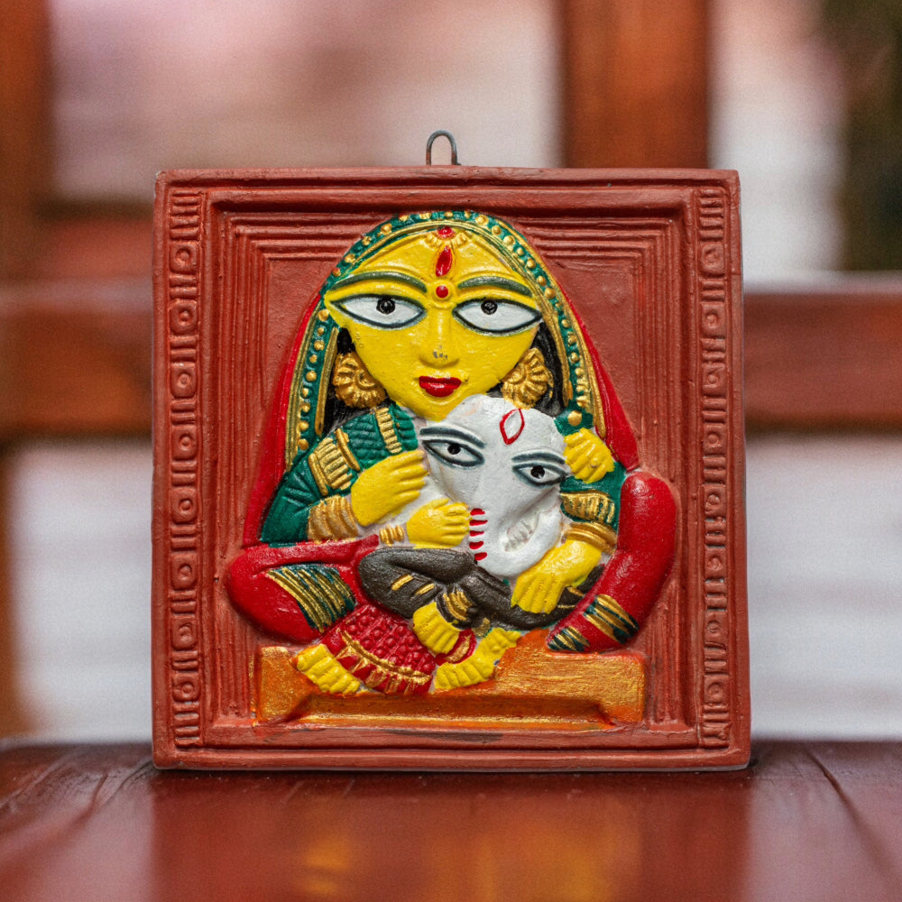 SHILPOGARM Terracotta Tile Wall Hanging (6 inch x 6 inch) - view 4
