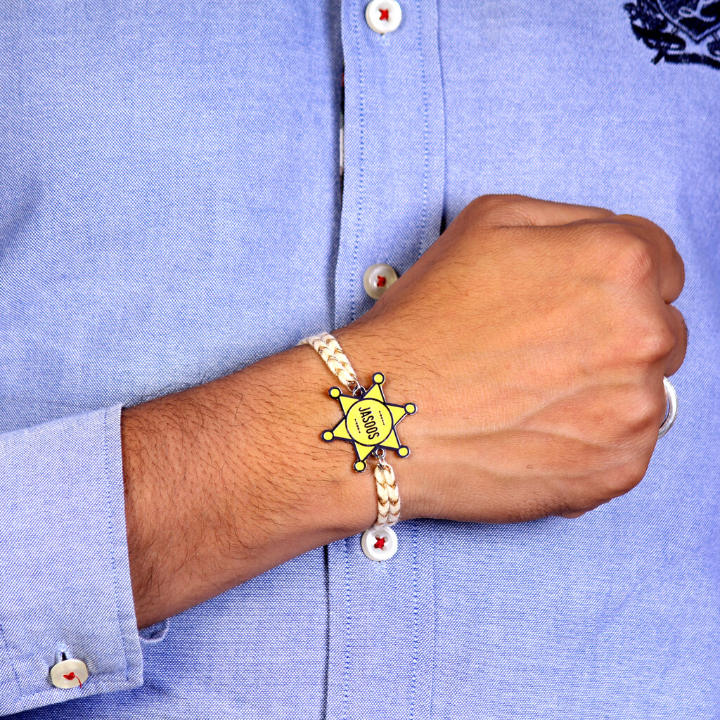 Bigsmall_piu Jasos Metallic Unique Rakhi for Brother - view 2