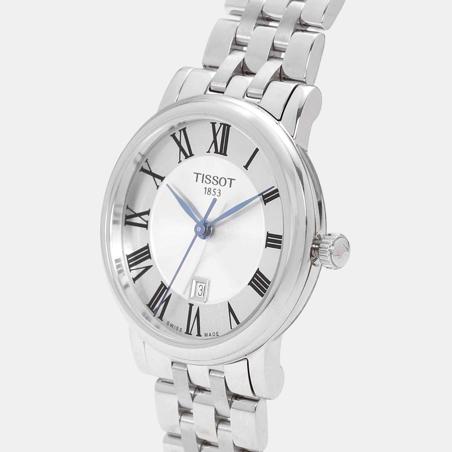 Tissot Carson Women Quartz Silver Dial Analog Stainless Steel Watch T1222101103300 - view 2