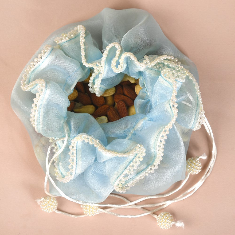 Nestasia Pearl Potli Bags For Gifting Set Of 2 - view 8