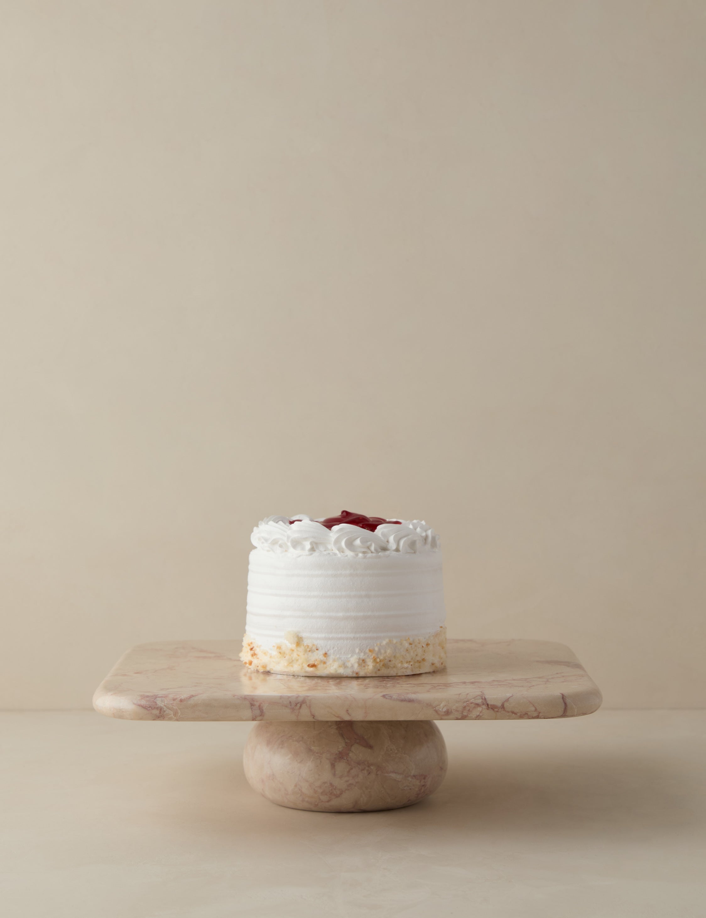 Lulu and Georgia Lusine Square Marble Serving Stand - view 3