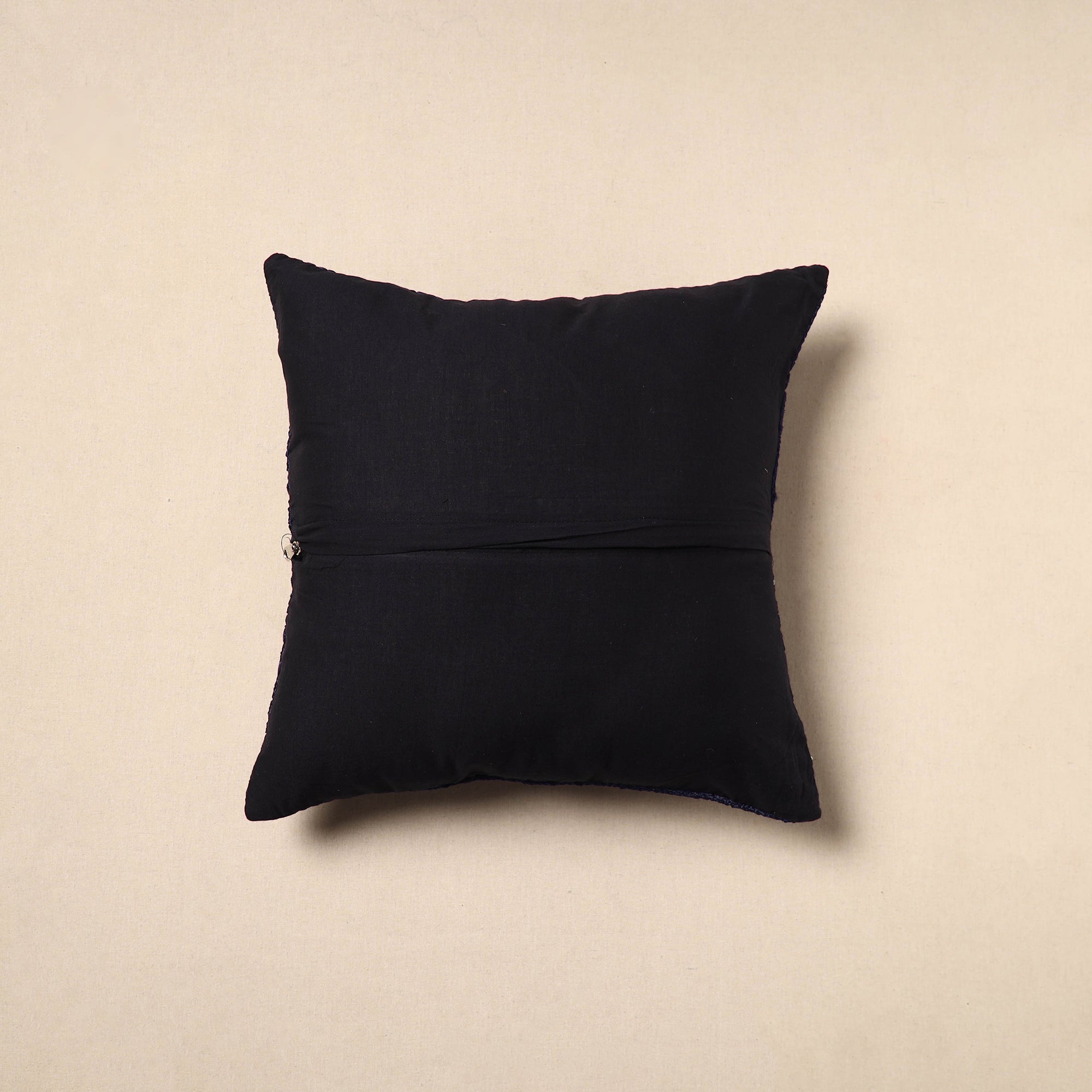 JALPARI Blue - Chinon Phulkari Embroidered Cushion Cover 10 - view 3