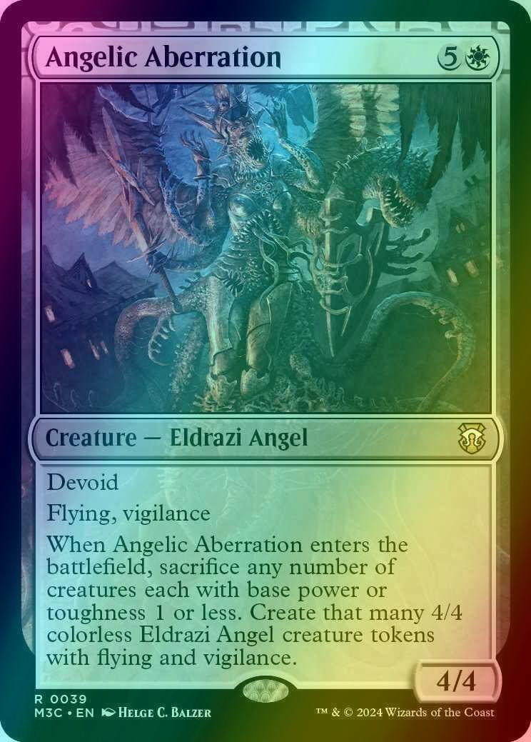 Angelic aberration 39 – Magic Angelic Aberration [39] [Modern Horizons 3: Commander] [Ripple Foil]