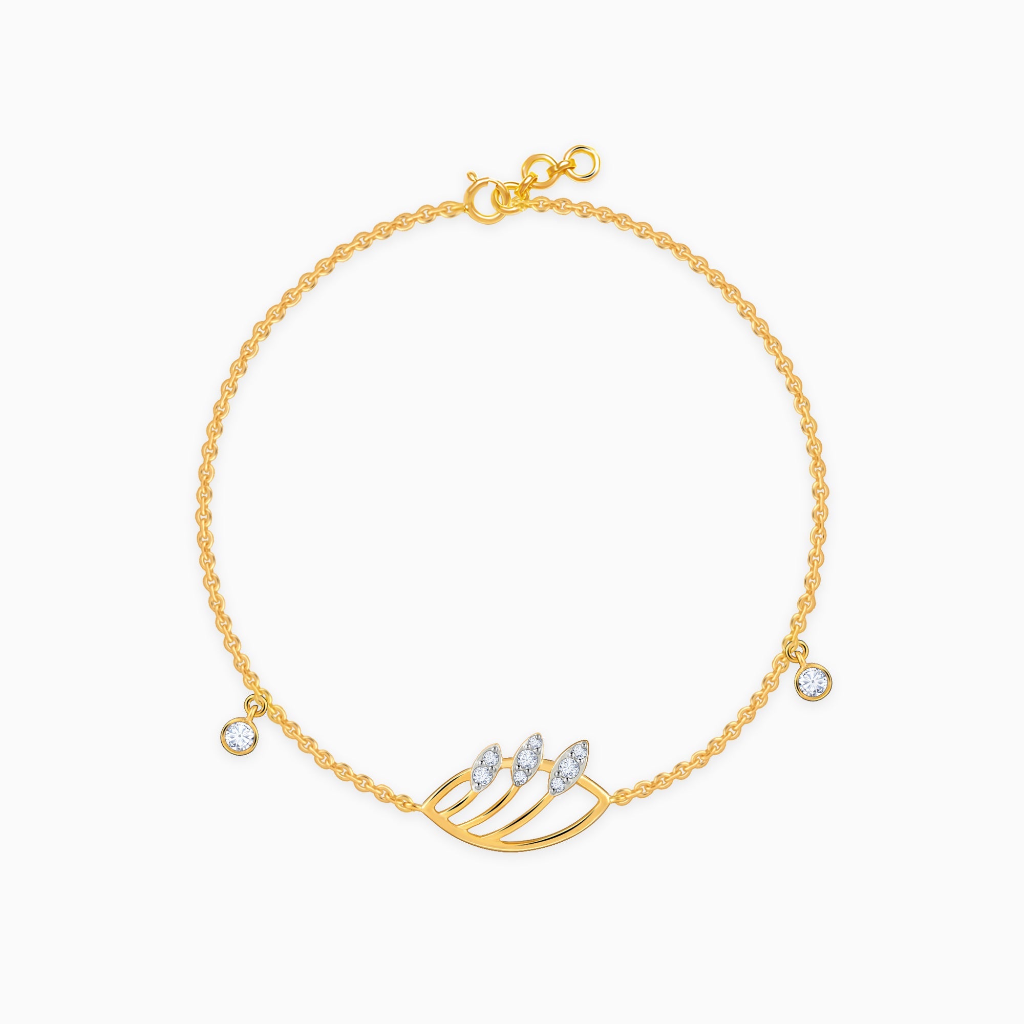 GIVA Jewellery Gold Timora Diamond Bracelet
