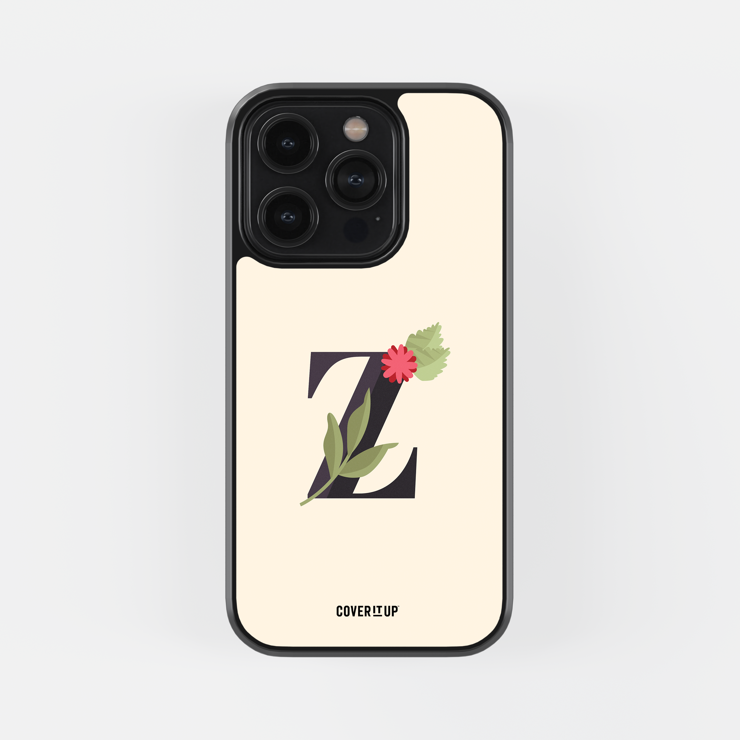 Design Phone Cases Limited Edition Floral Initial Glass Case - view 53