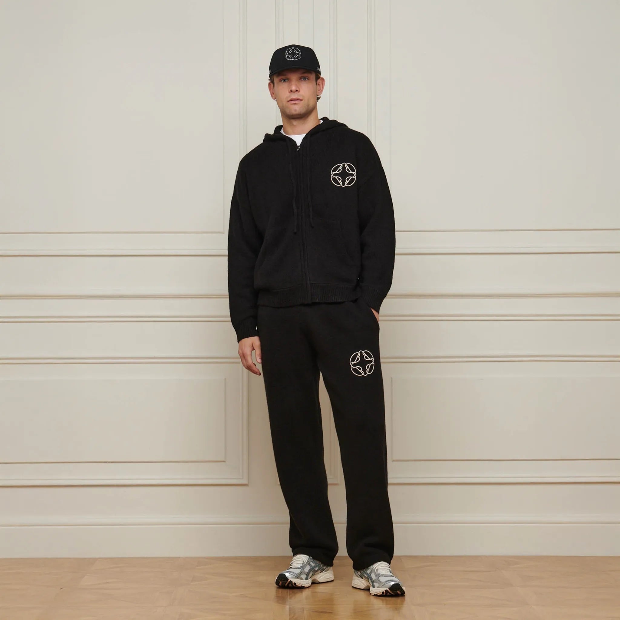 Belier Mohair Knit Black Hoodie - view 2