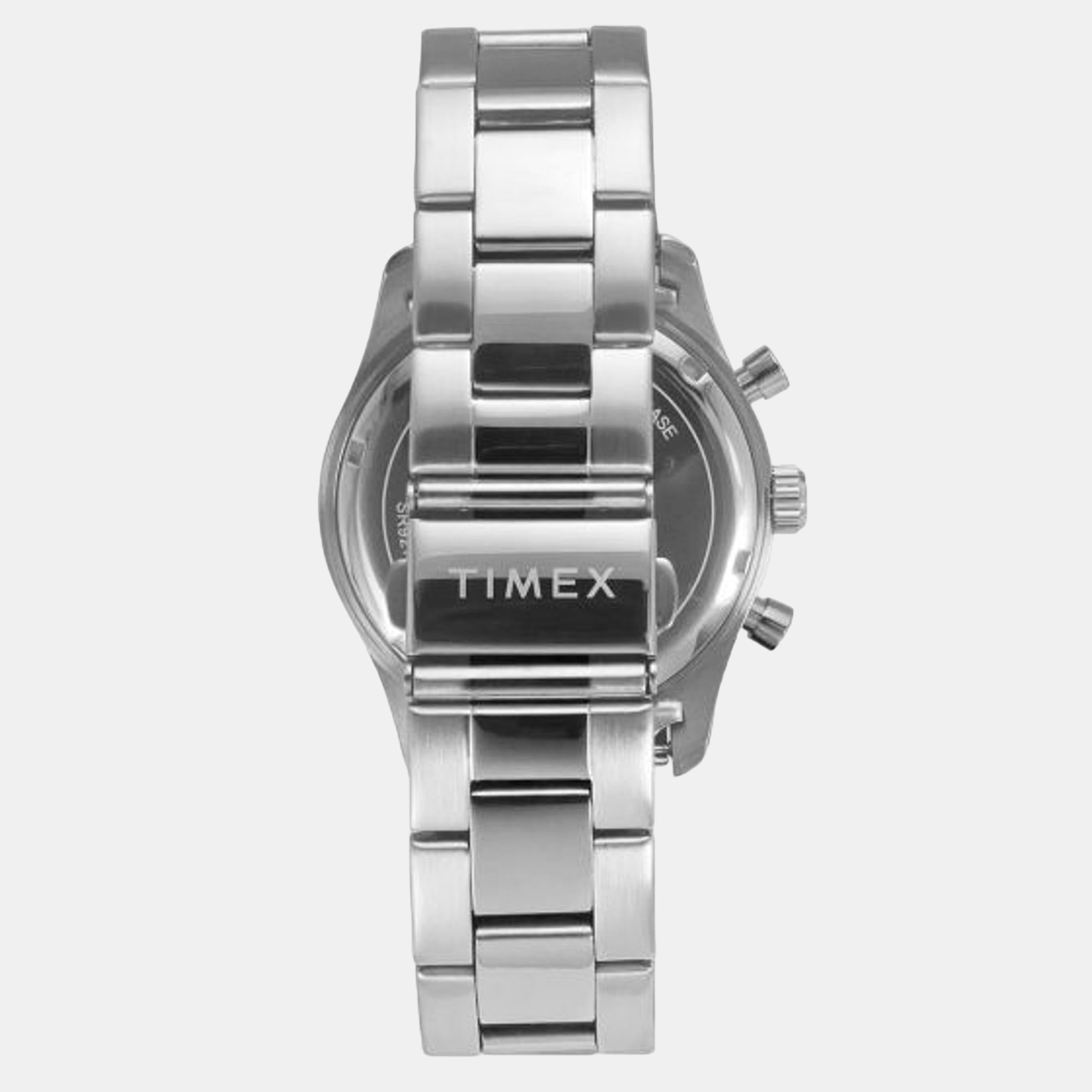 Timex E Class Men Quartz Blue Dial Chronograph Stainless Steel Watch TWEG22203 - view 3
