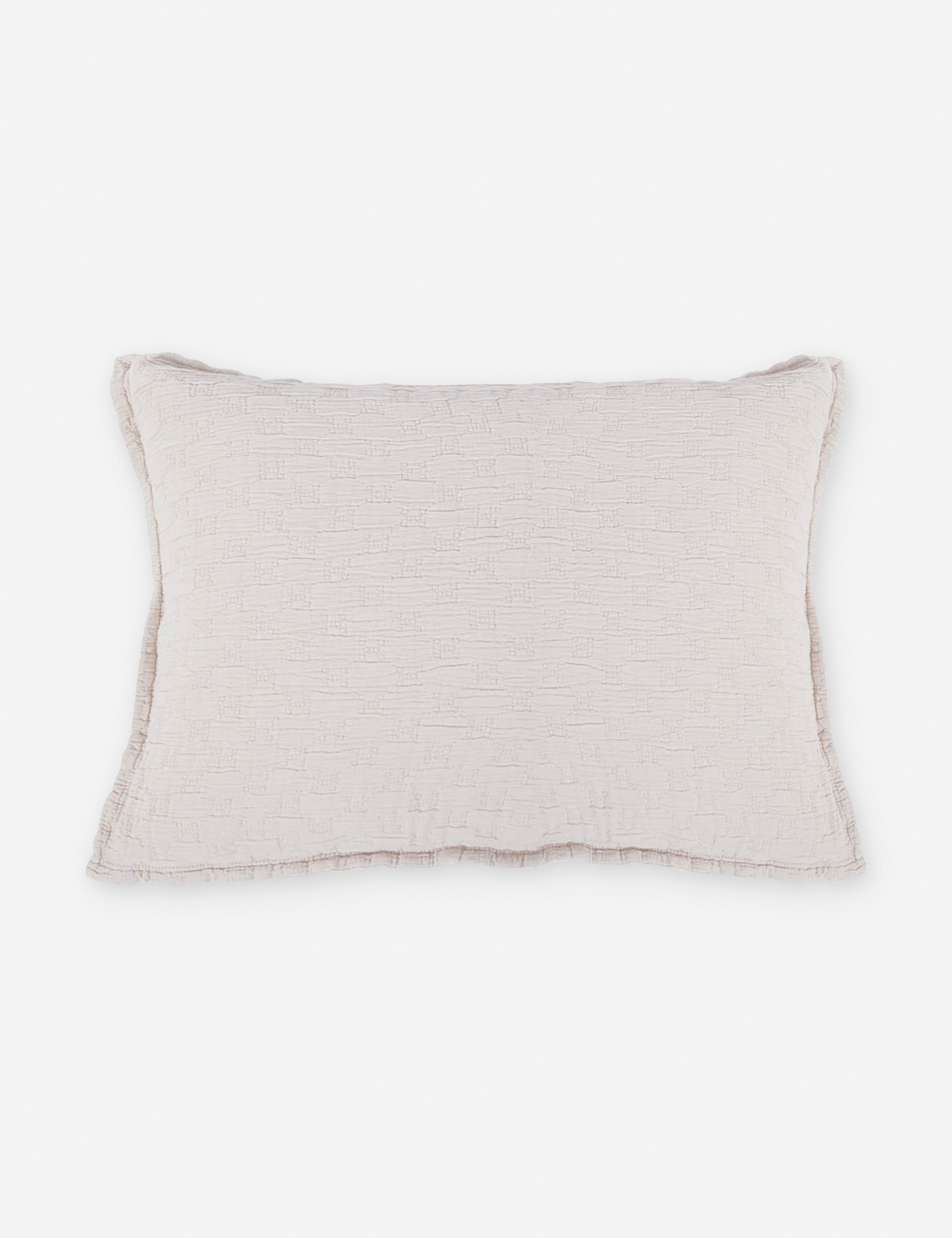 Lulu and Georgia Ojai Cotton Matelassé Sham by Pom Pom at Home