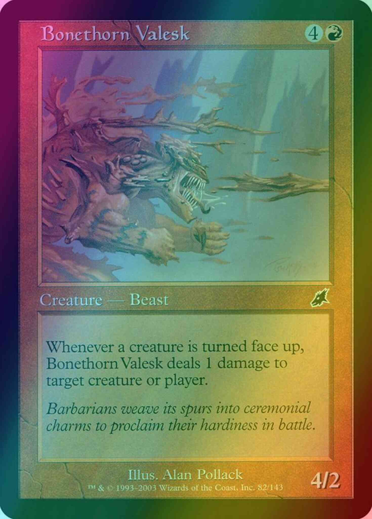 Bonethorn valesk 82 – Magic Bonethorn Valesk [82] [Scourge] [Foil]
