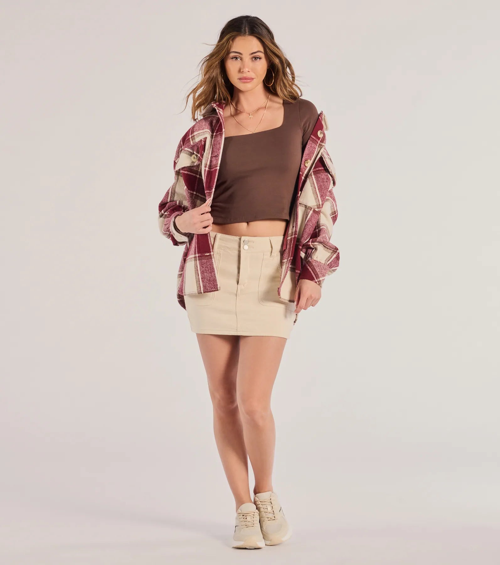 Windsor Back To Basics Cropped Long Sleeve Top - view 3