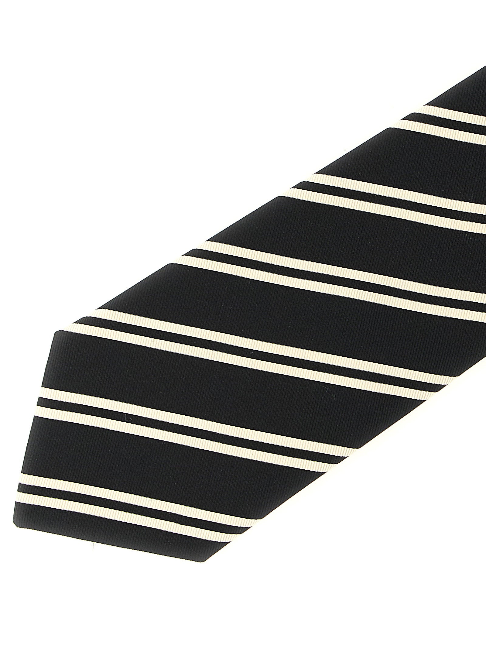 Saint Laurent Striped Tie – 69% silk, 31% cotton - view 3