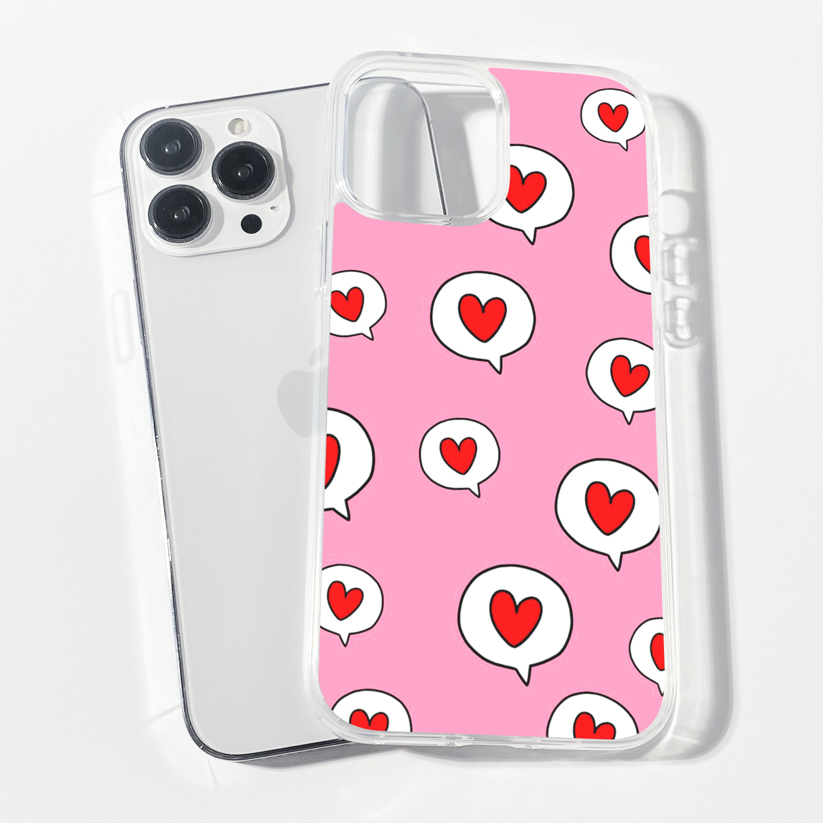Casebasket LoveNote Clear Silicone Phone Cover