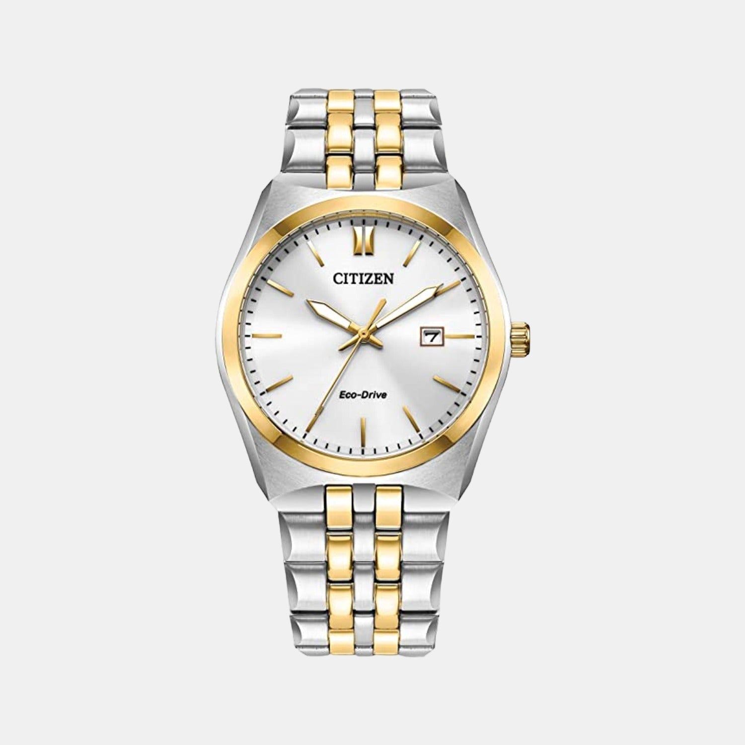Citizen Corso Men Eco-Drive White Dial Analog Stainless Steel Watch BM7334-58B
