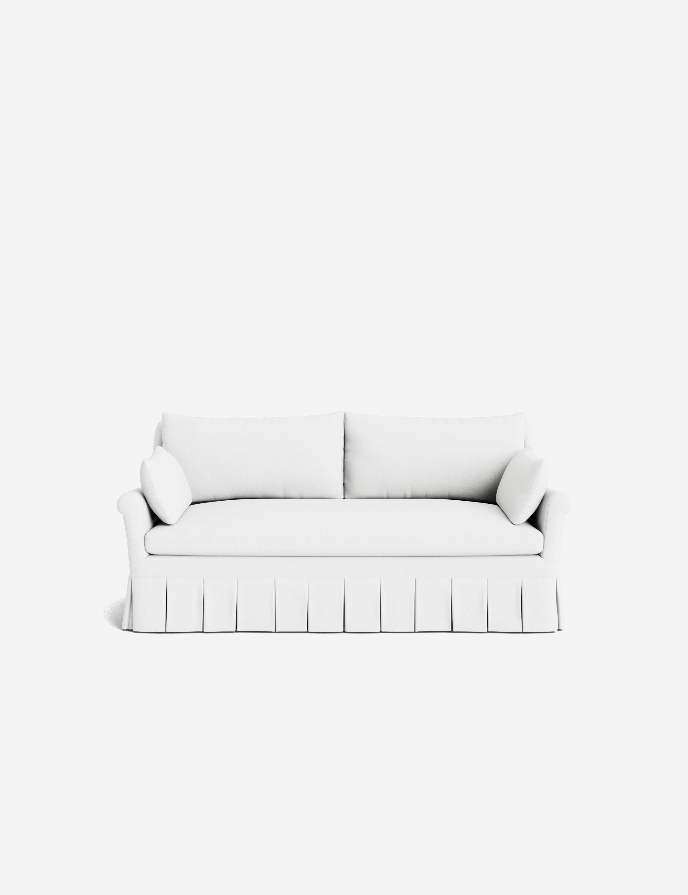 Lulu and Georgia Portola Rolled Arm Pleated Sofa - view 118
