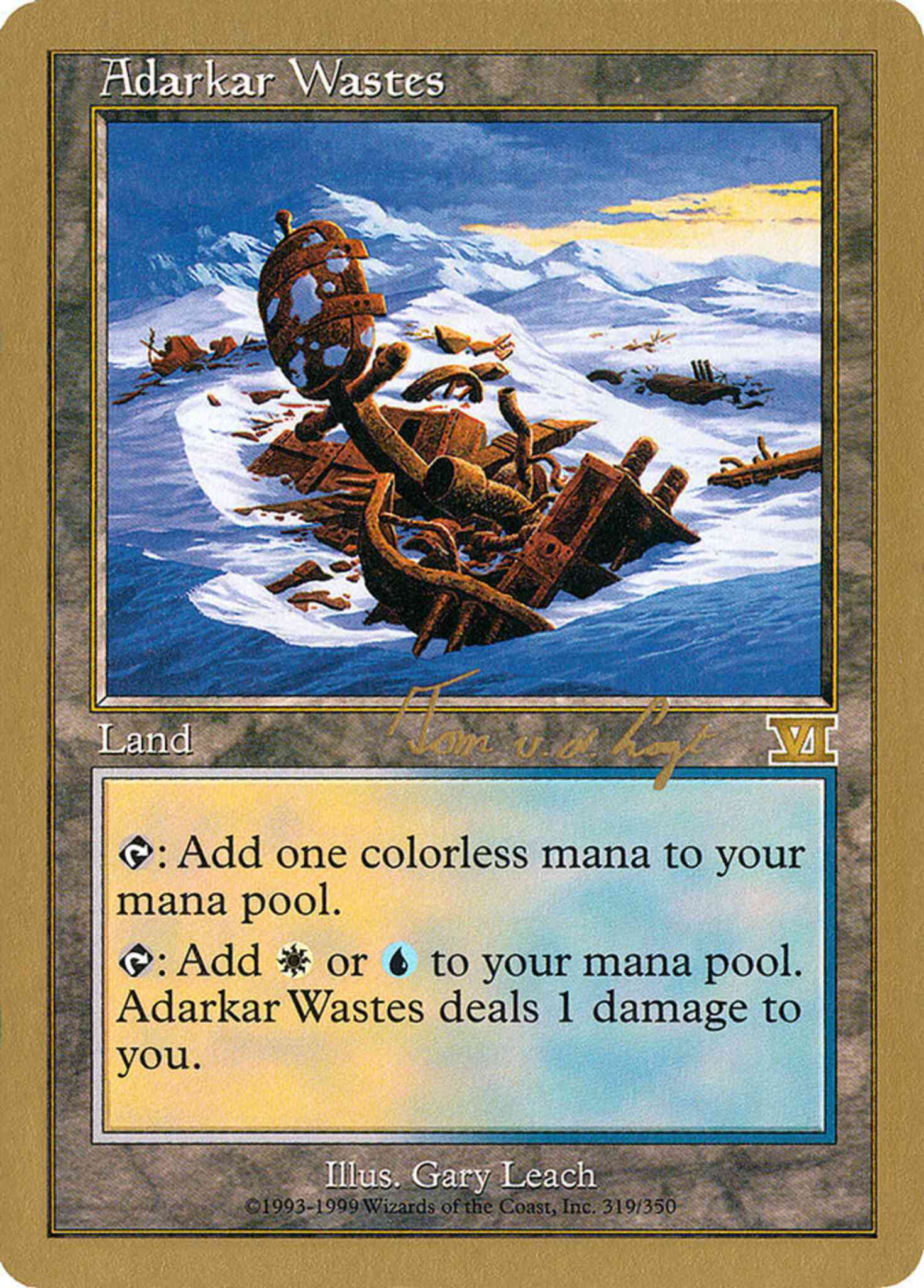 Adarkar wastes tvdl319 – Magic Adarkar Wastes [tvdl319] [World Championship Decks 2000] [Non-Foil]