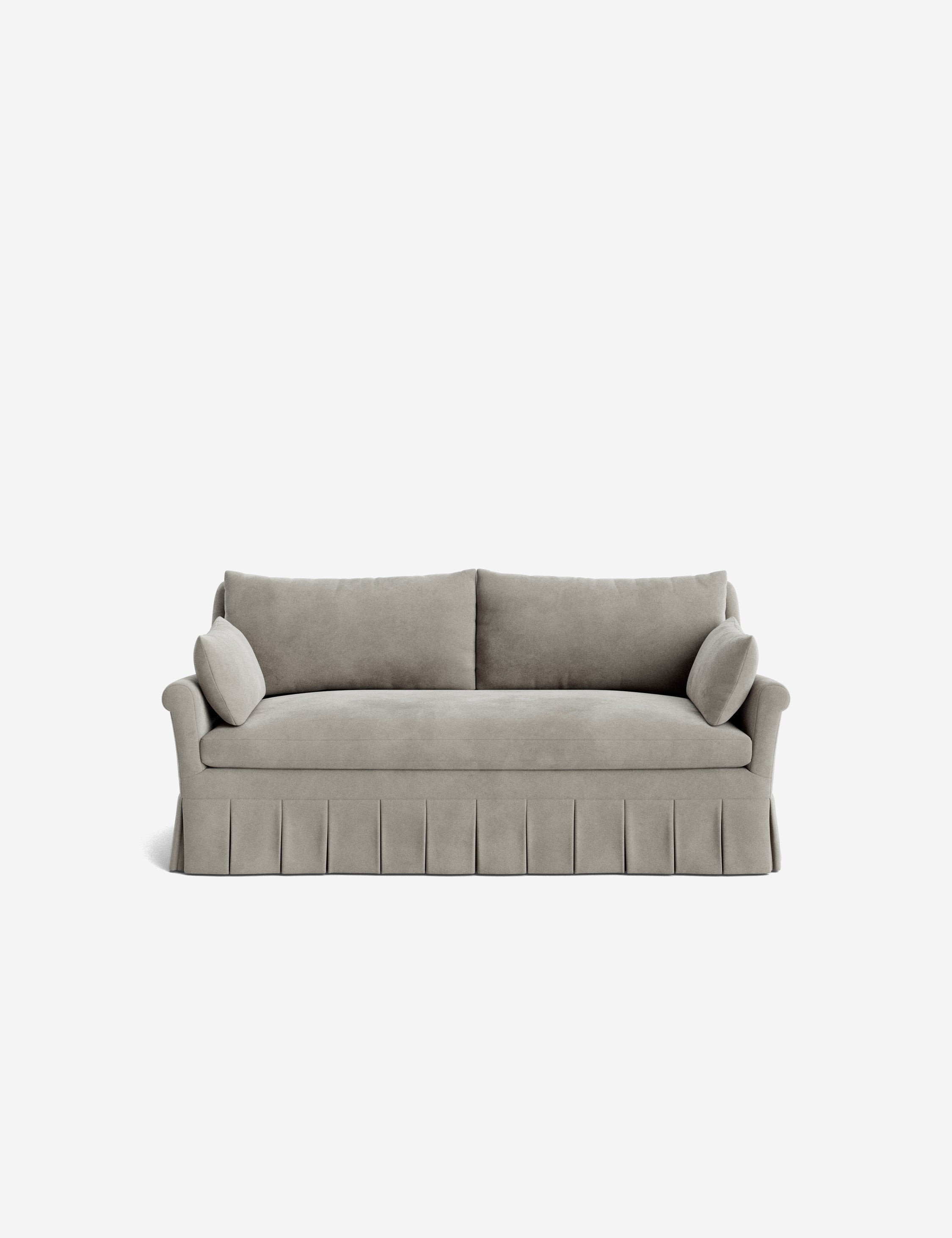 Lulu and Georgia Portola Rolled Arm Pleated Sofa - view 46