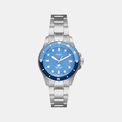 Fossil Blue Dive Women Quartz Blue Dial Analog Stainless Steel Watch ES5353 - view 2