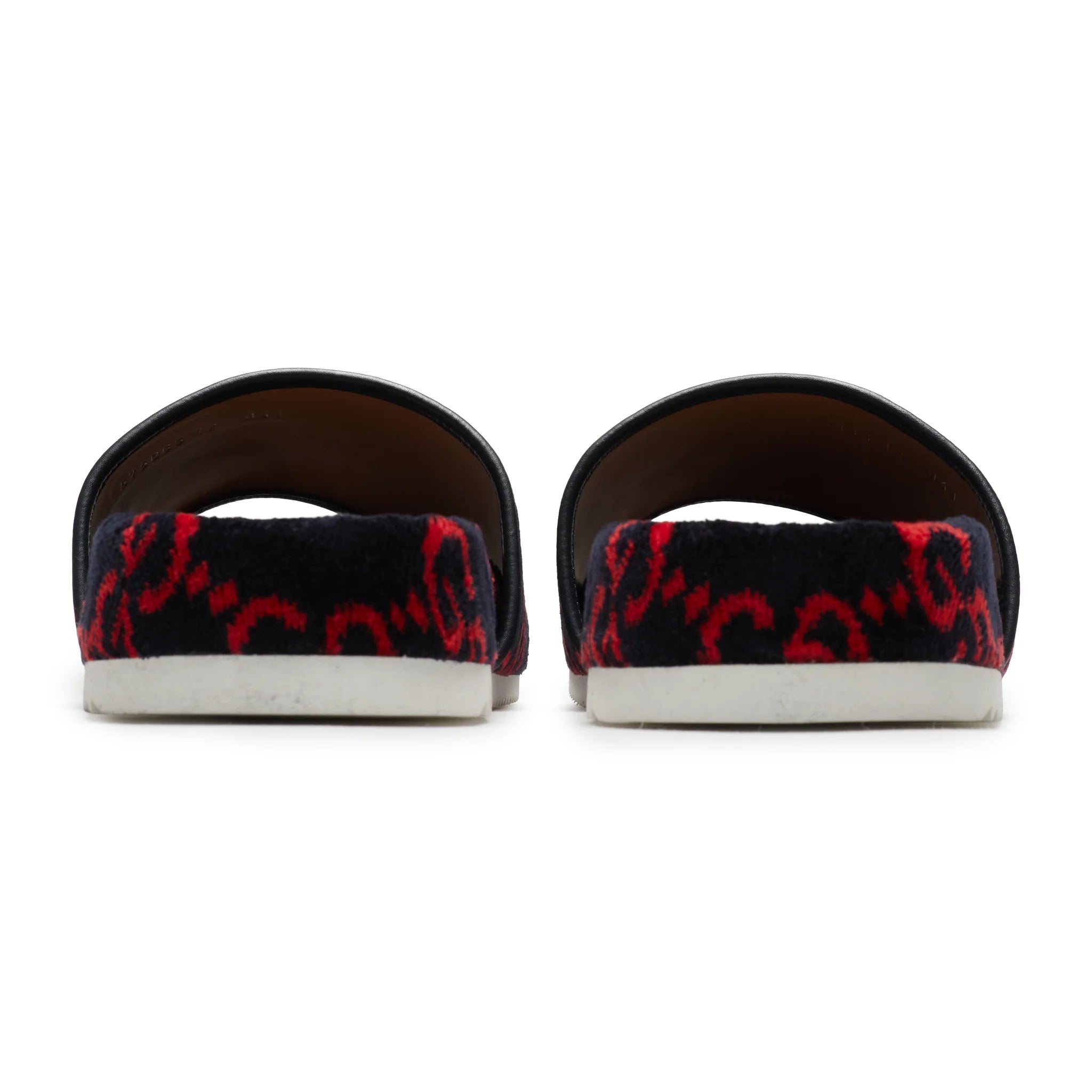 Gucci GG Red Velvet Flat Slides - view 3