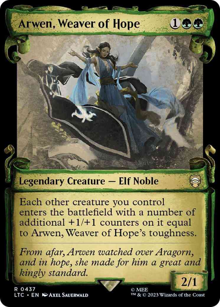 Magic Arwen, Weaver of Hope [437] [Scrolls Showcase] [The Lord of the Rings: Tales of Middle-earth: Commander] [Non-Foil]