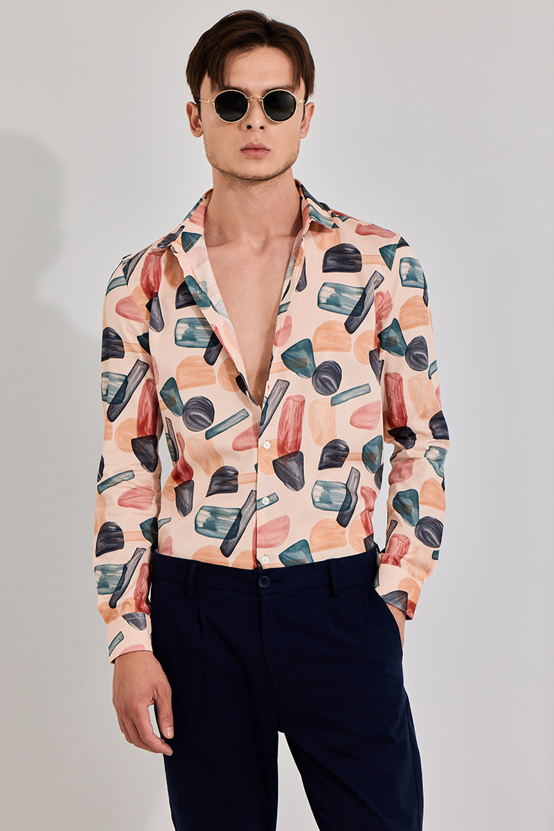 SNITCH Gemstone Peach Shirt