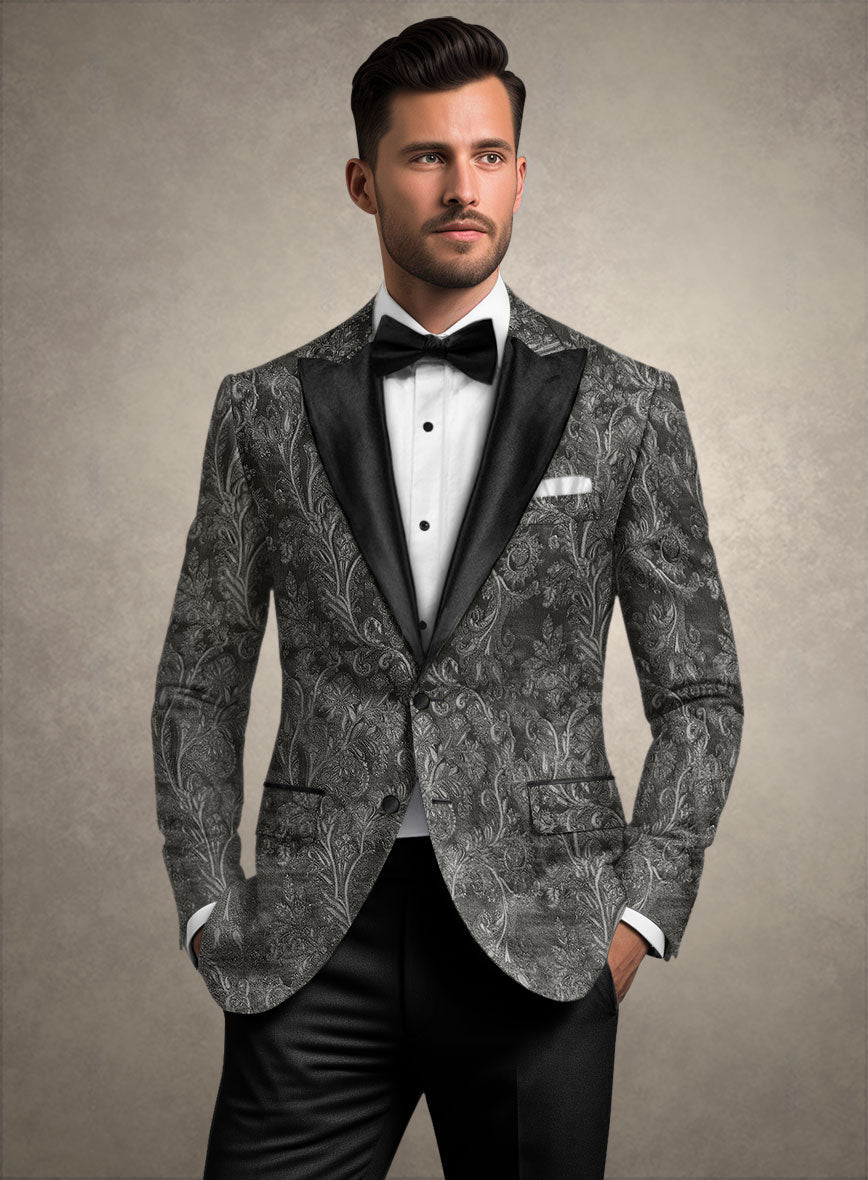 StudioSuits Italian Silk Elda Tuxedo Blazer - view 2