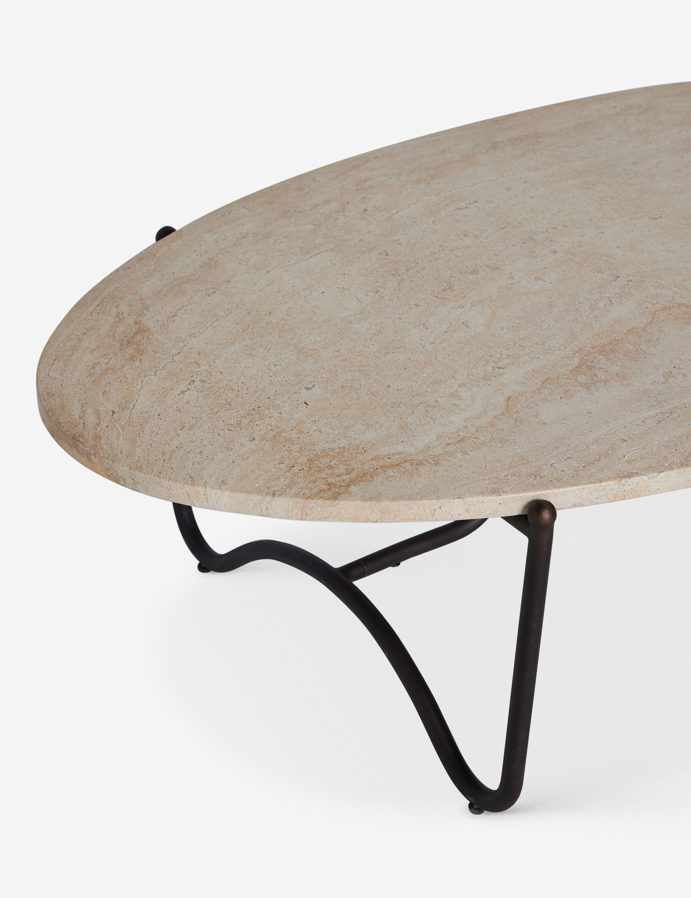 Lulu and Georgia Peggy Outdoor Oval Coffee Table by Sarah Sherman Samuel - view 6