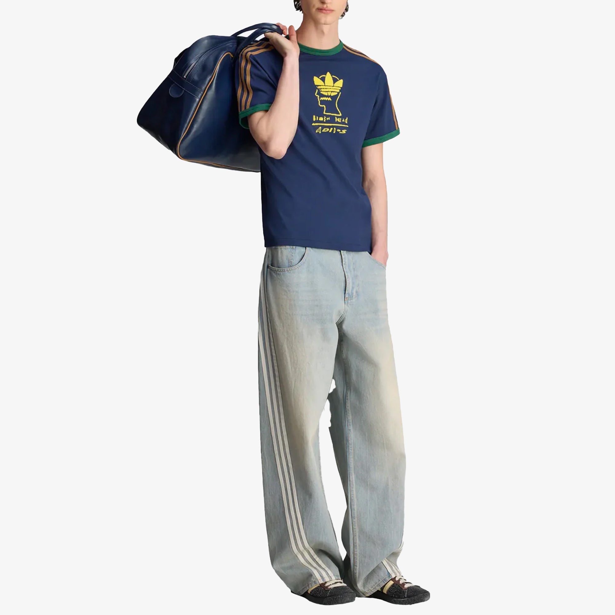 Adidas Originals | Brain Dead Tee { Collegiate Navy - view 5