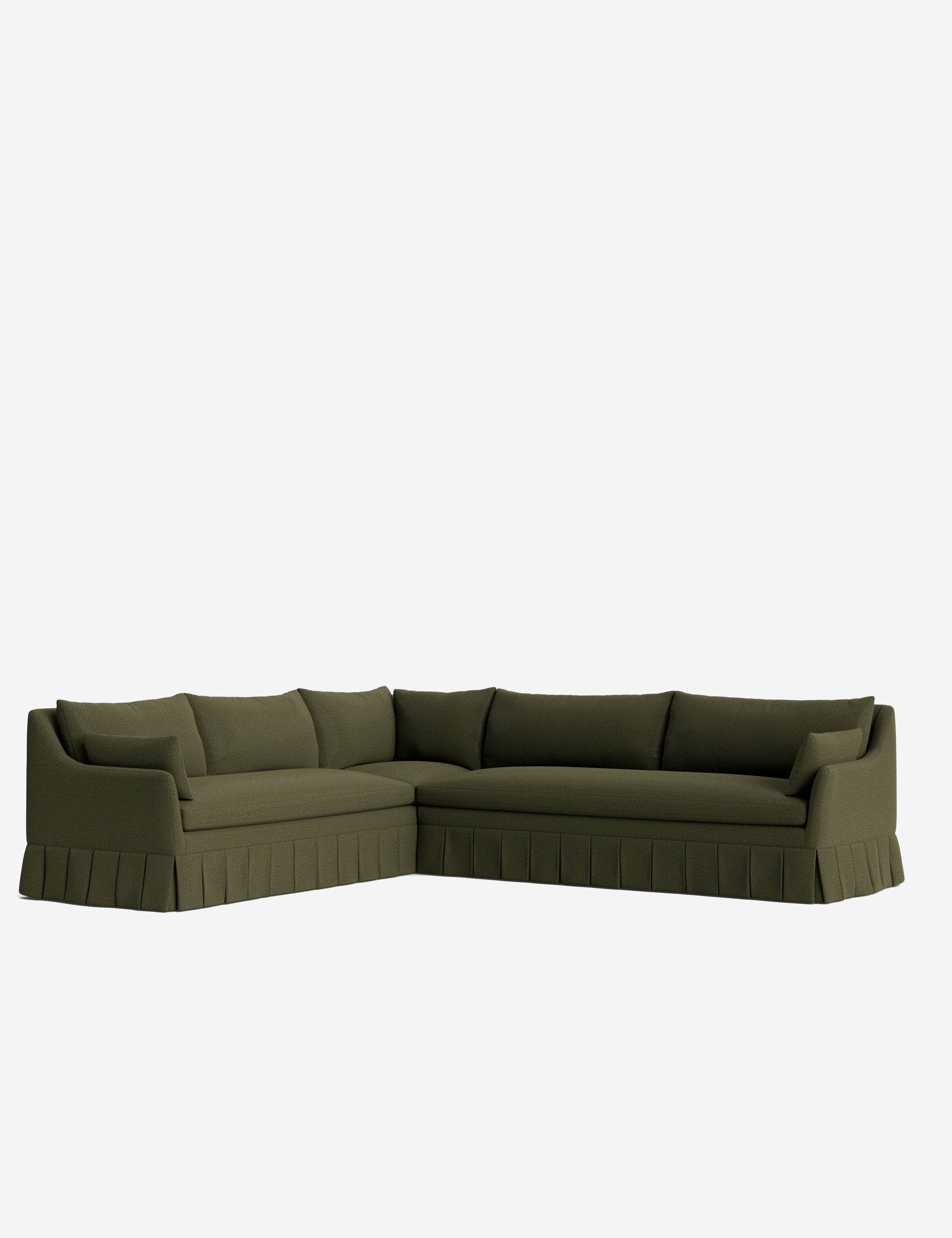 Lulu and Georgia Portola Pleated Sectional Sofa
