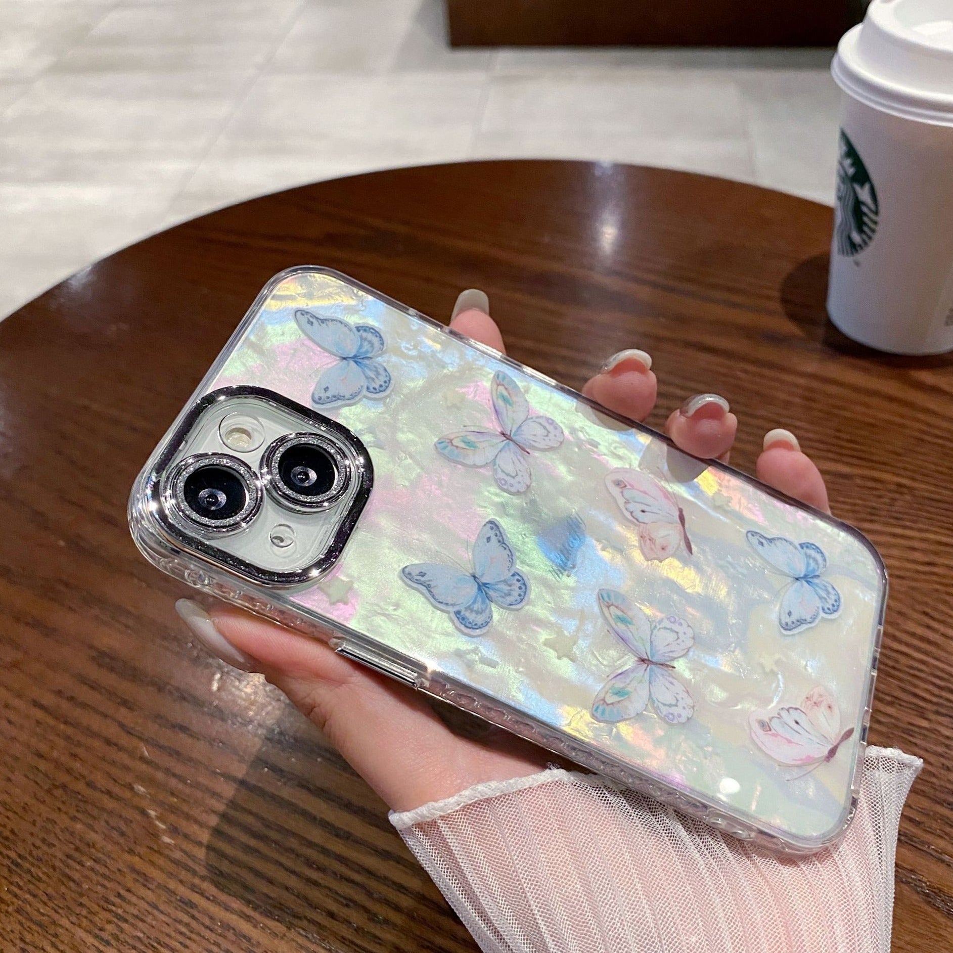 Peeperly 3D Butterfly Ballet Shell Pattern Case
