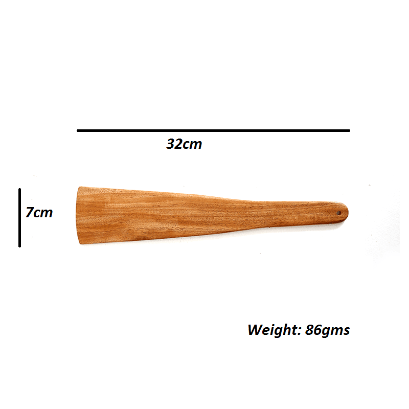 The Indus Valley 100% Natural Neem Wood Cooking & Serving Spoons/Spatula/Ladles, Set of 3, Toxin-free, Anti-microbial - view 3