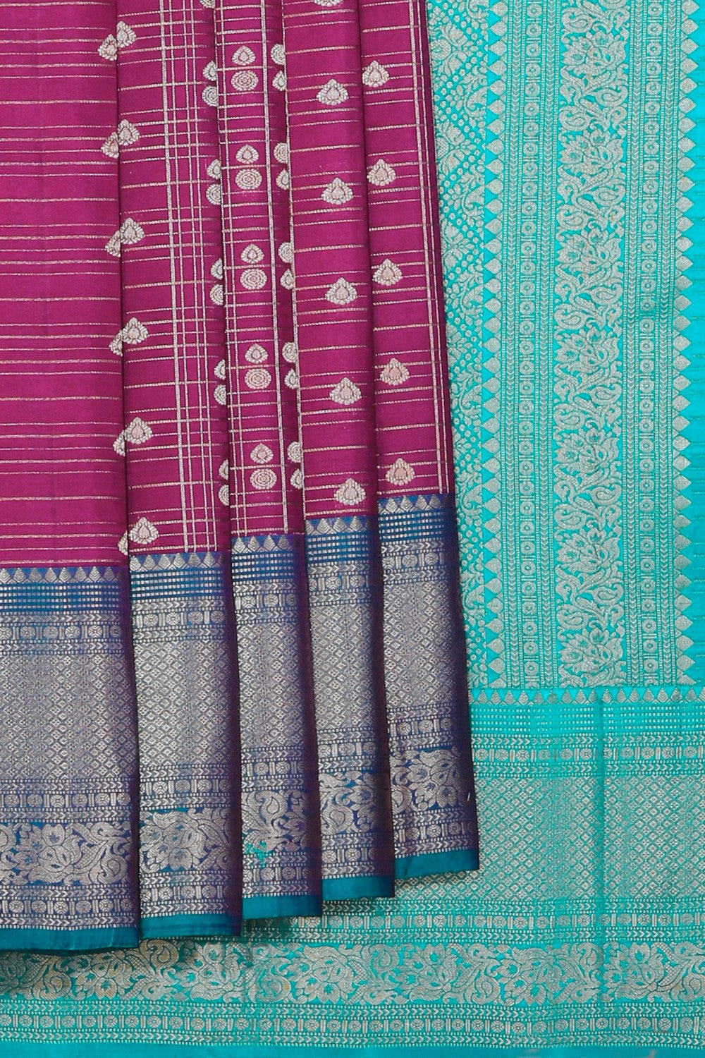 Kalanjali Kanchi Silk Orchid Violet Saree – Women's